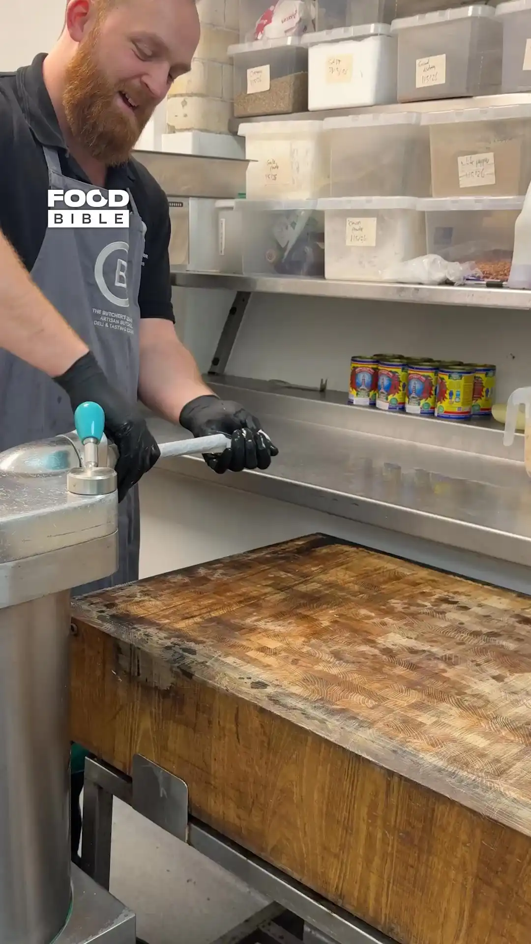 Butcher Making Sausages π