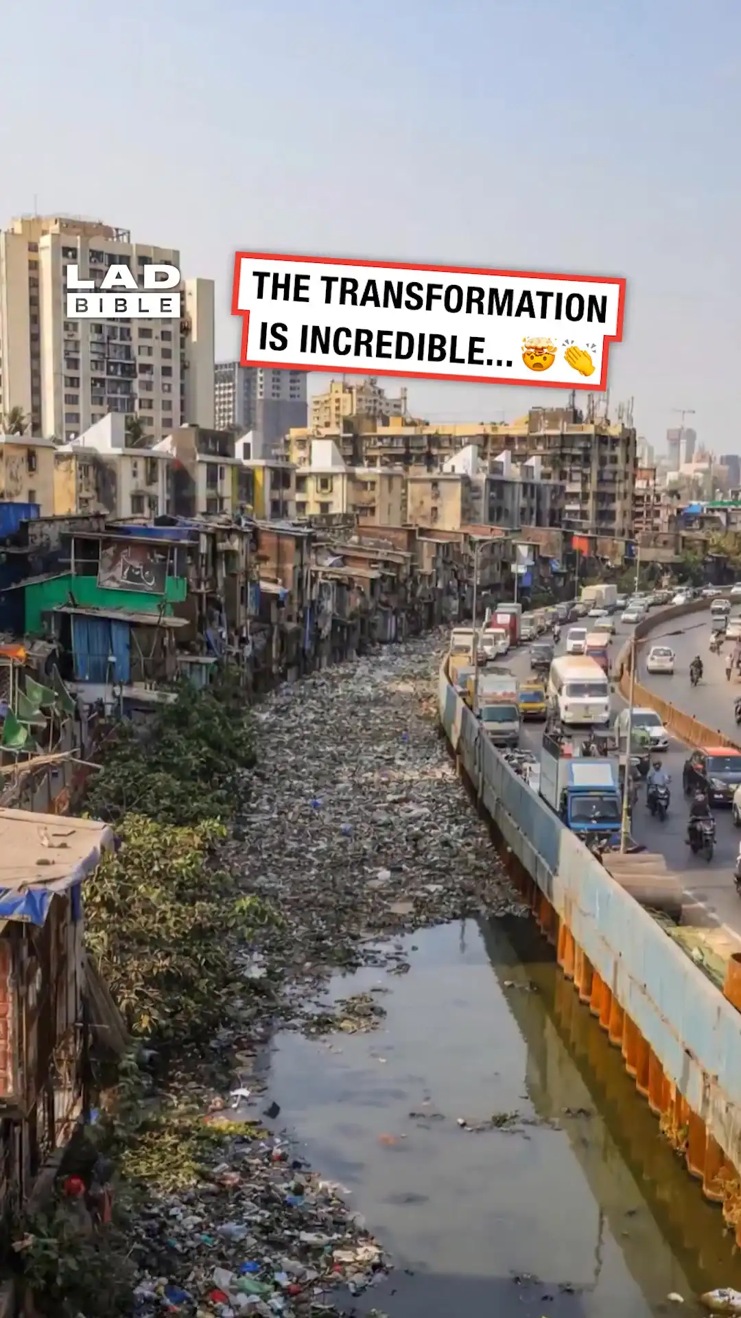 Timelapse river clean up 🤯