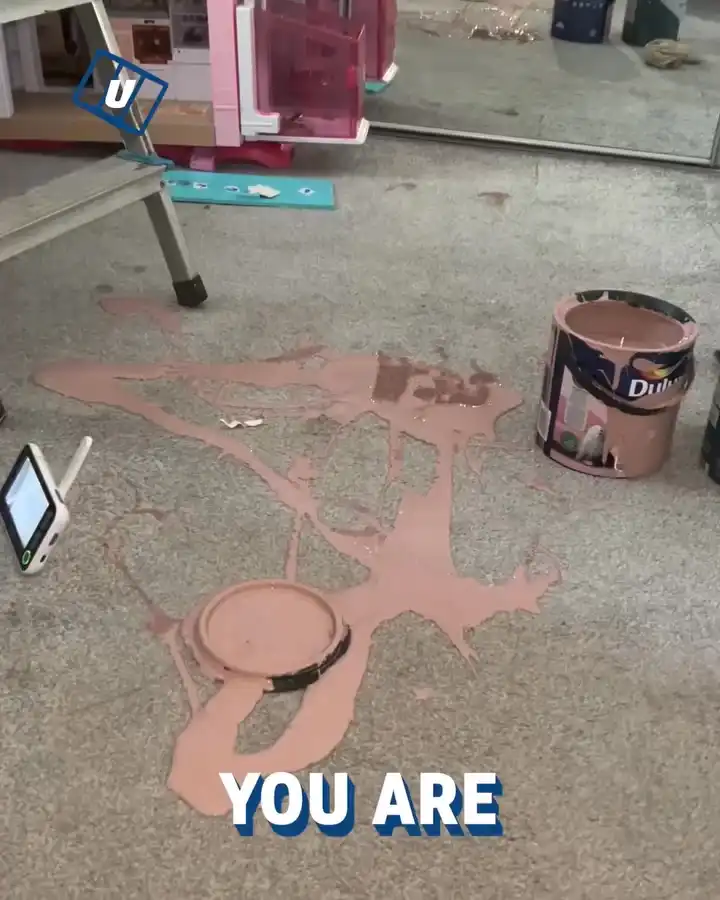 Cleaning paint out of a carpet 🎨😳