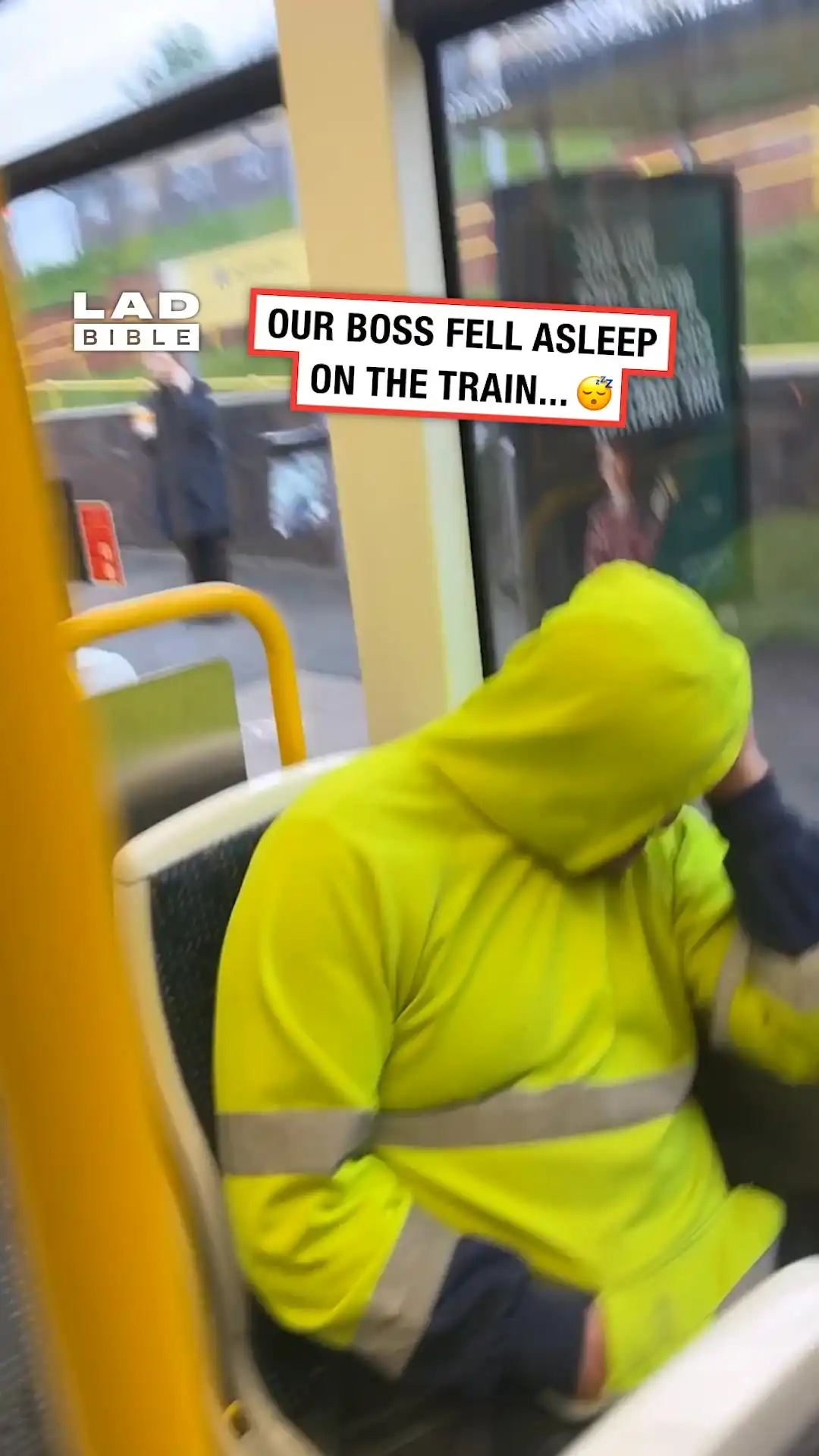 I left my boss asleep on tram 🤣