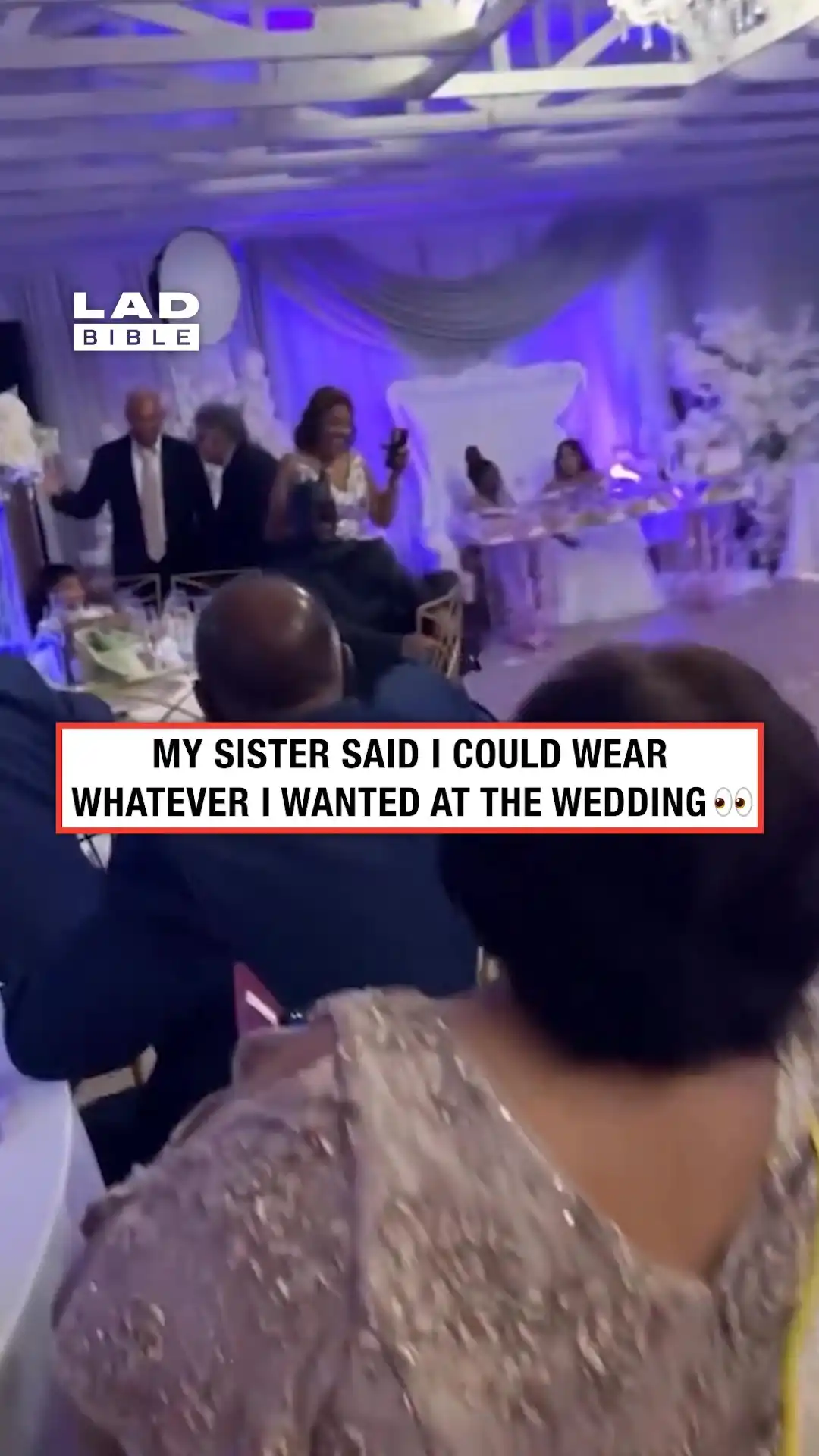 My sister said I could wear anything to her wedding 💒😂