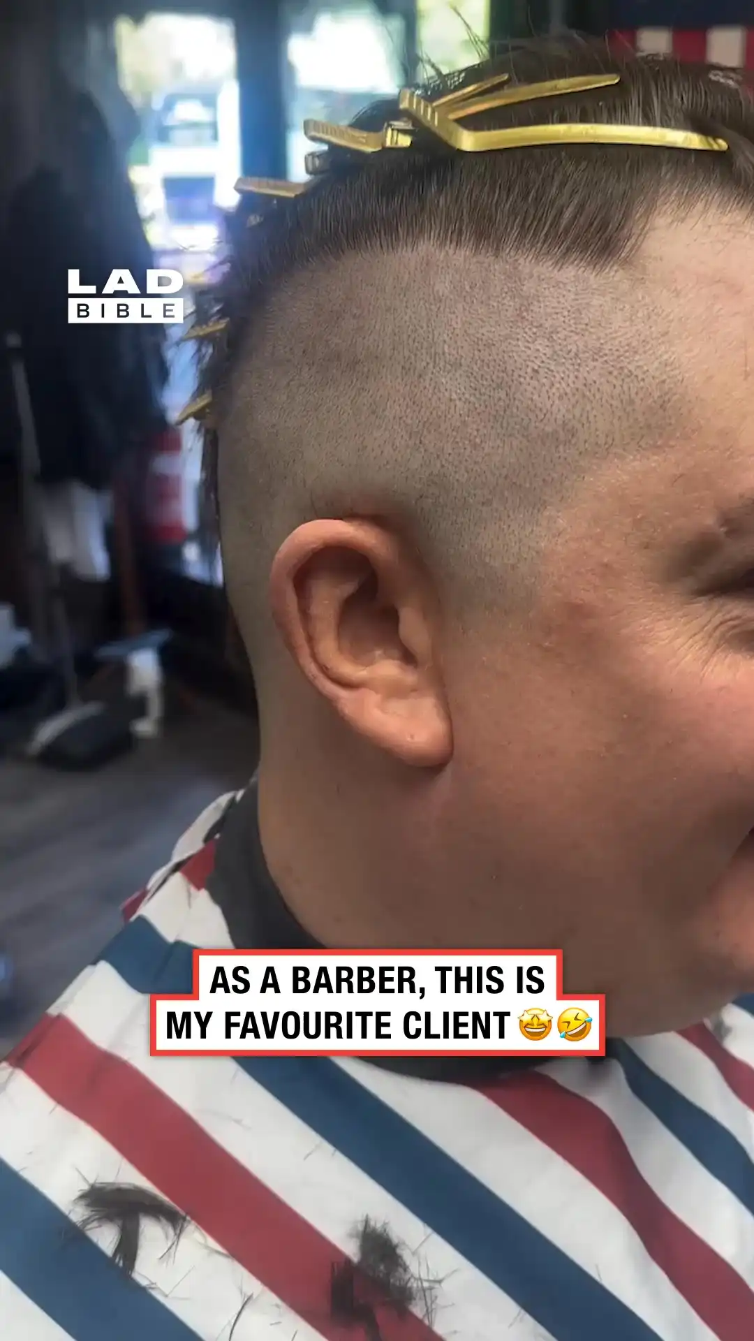 Every barber's dream client 😂👂