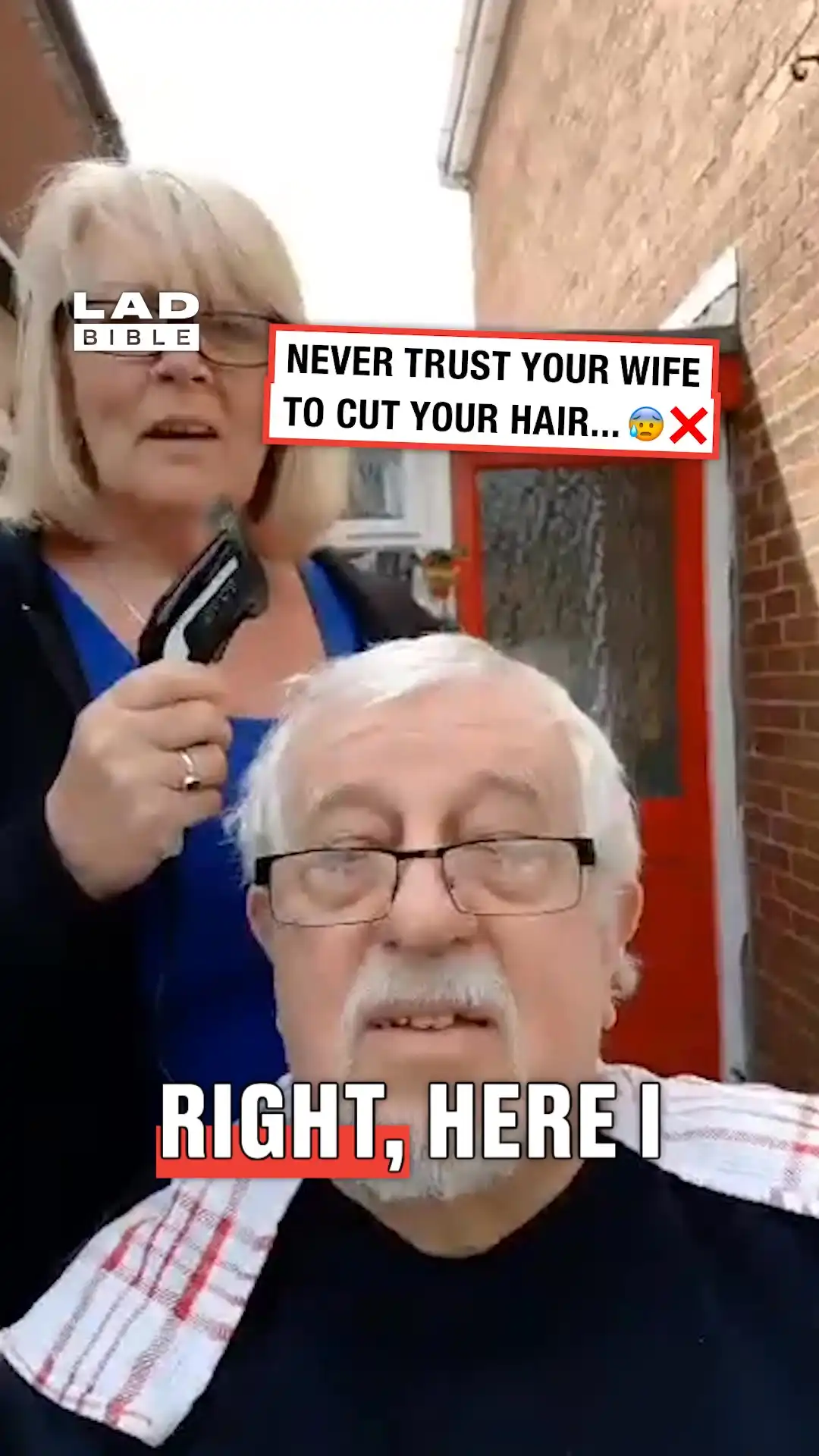 Never trust your wife to cut your hair 😰❌