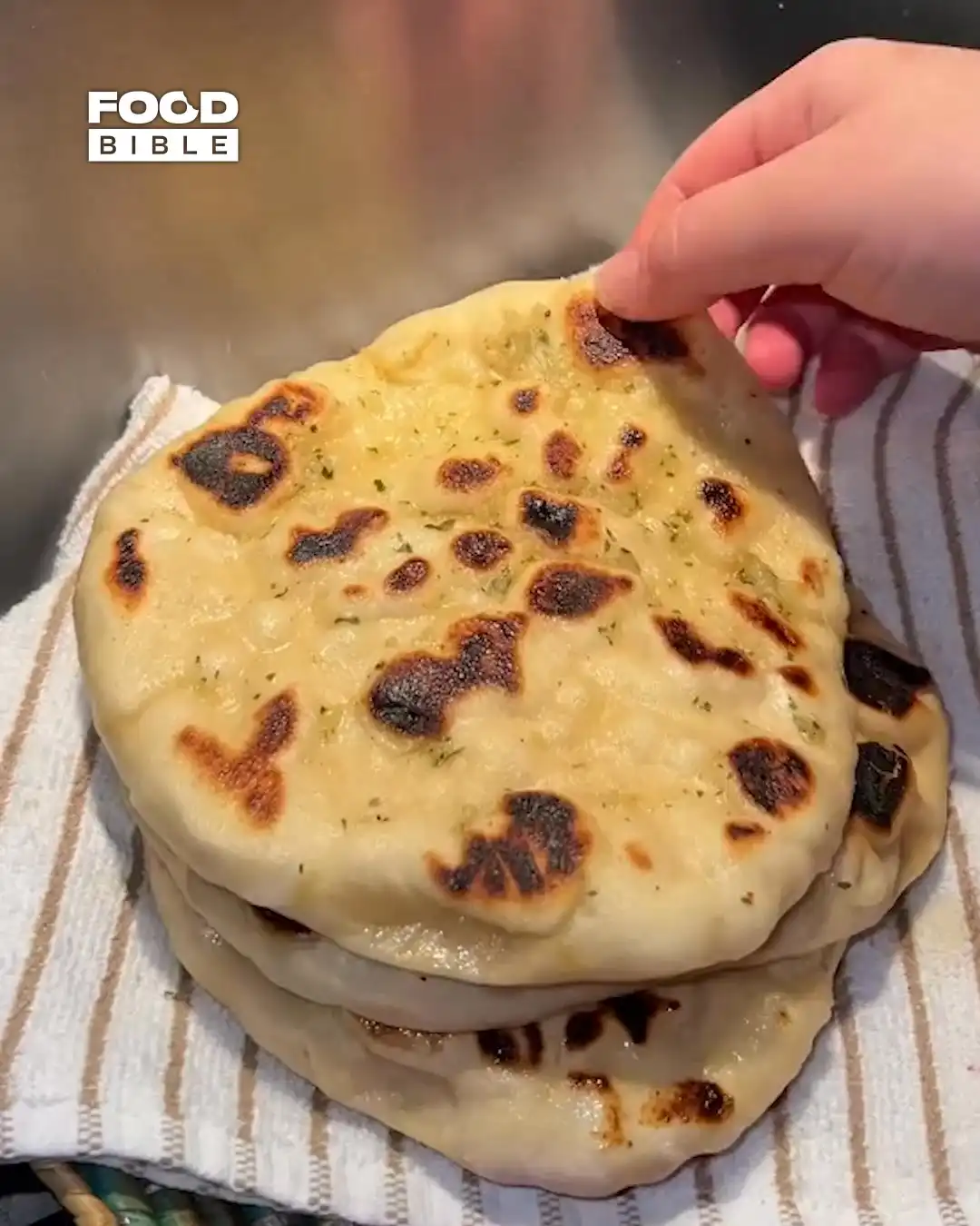 Easy Garlic Naan Recipe 😋