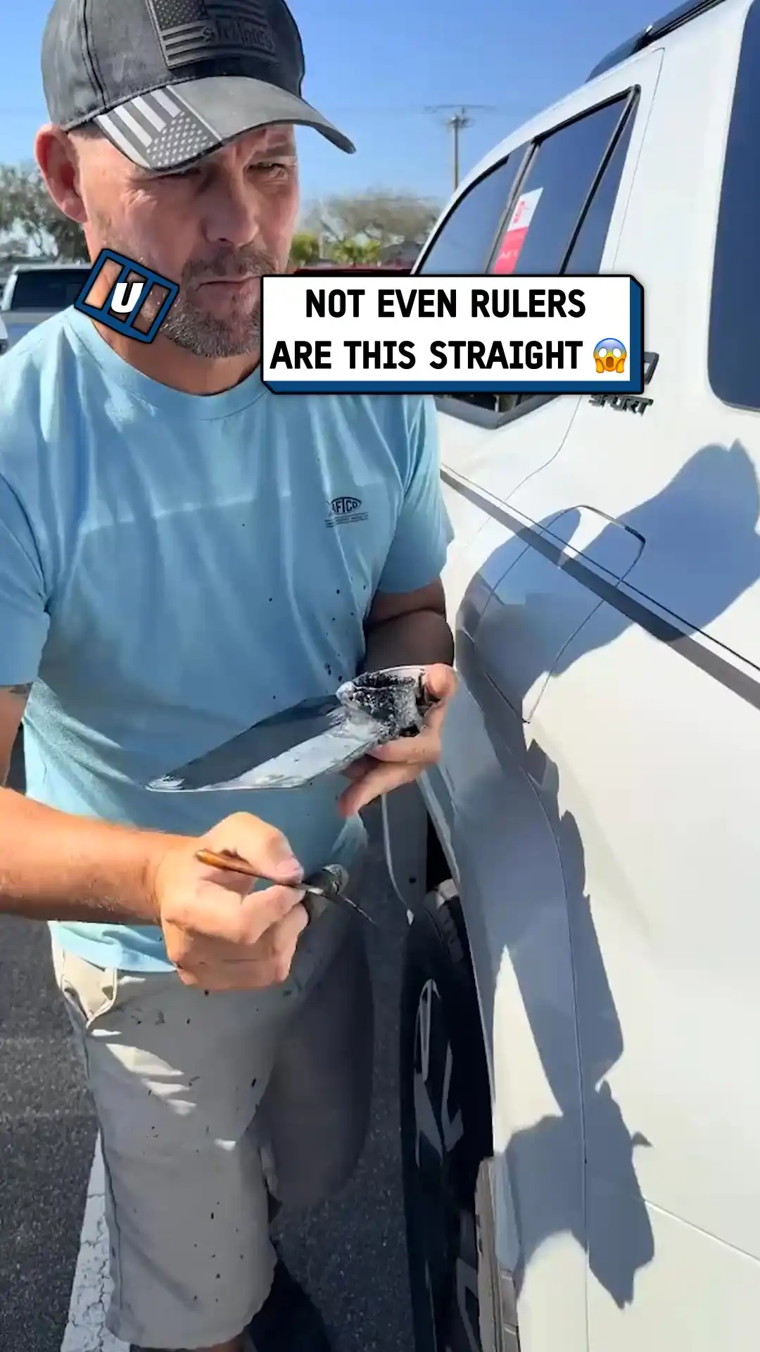 Car line painting 🎨🤯