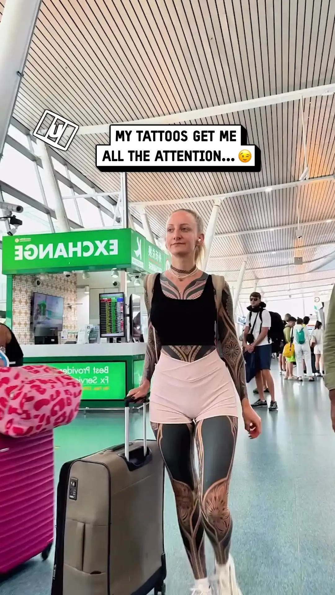 Everyone at the airport is staring💀🛩️