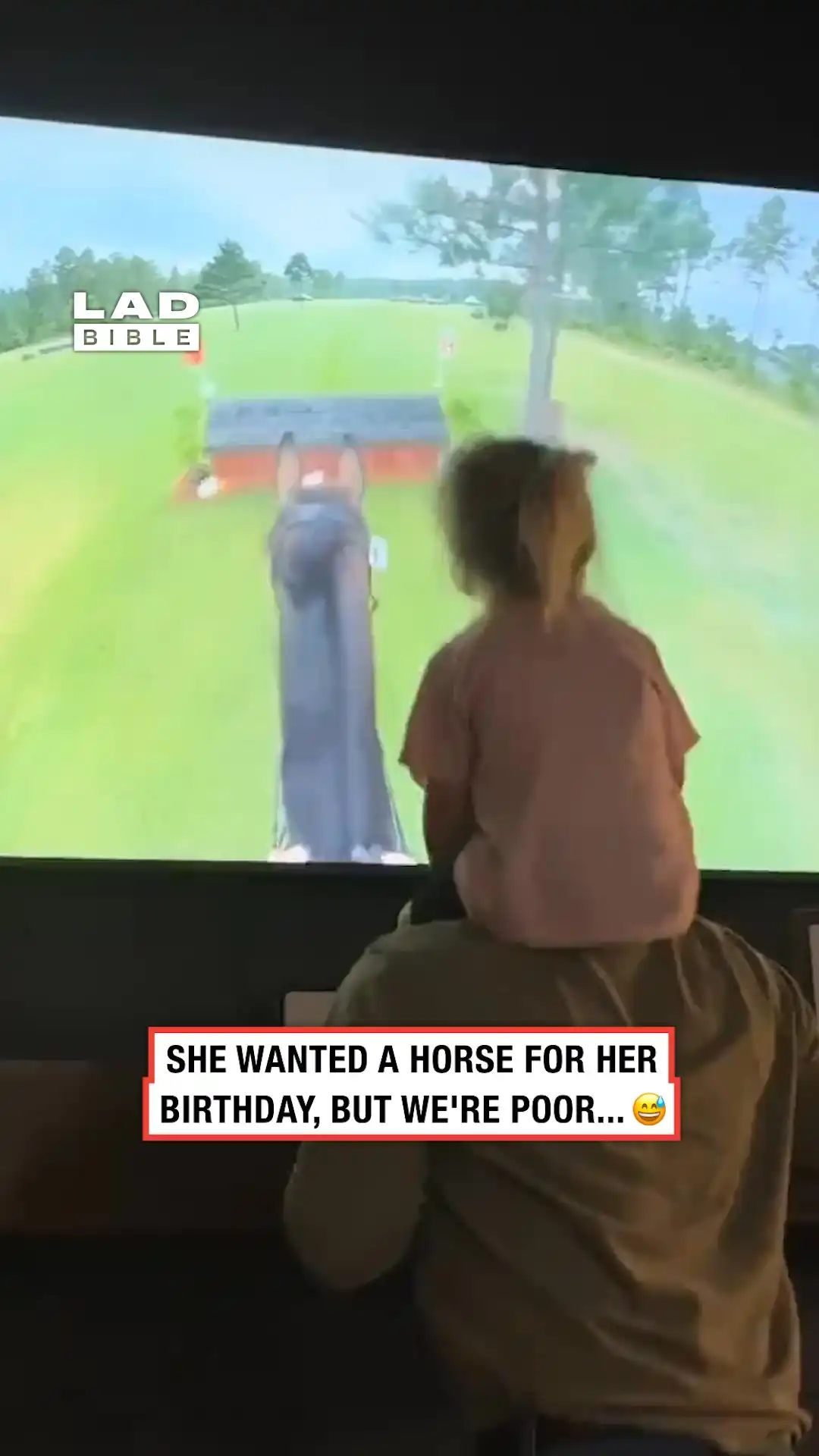 My daughter wanted a horse but we're poor 😅
