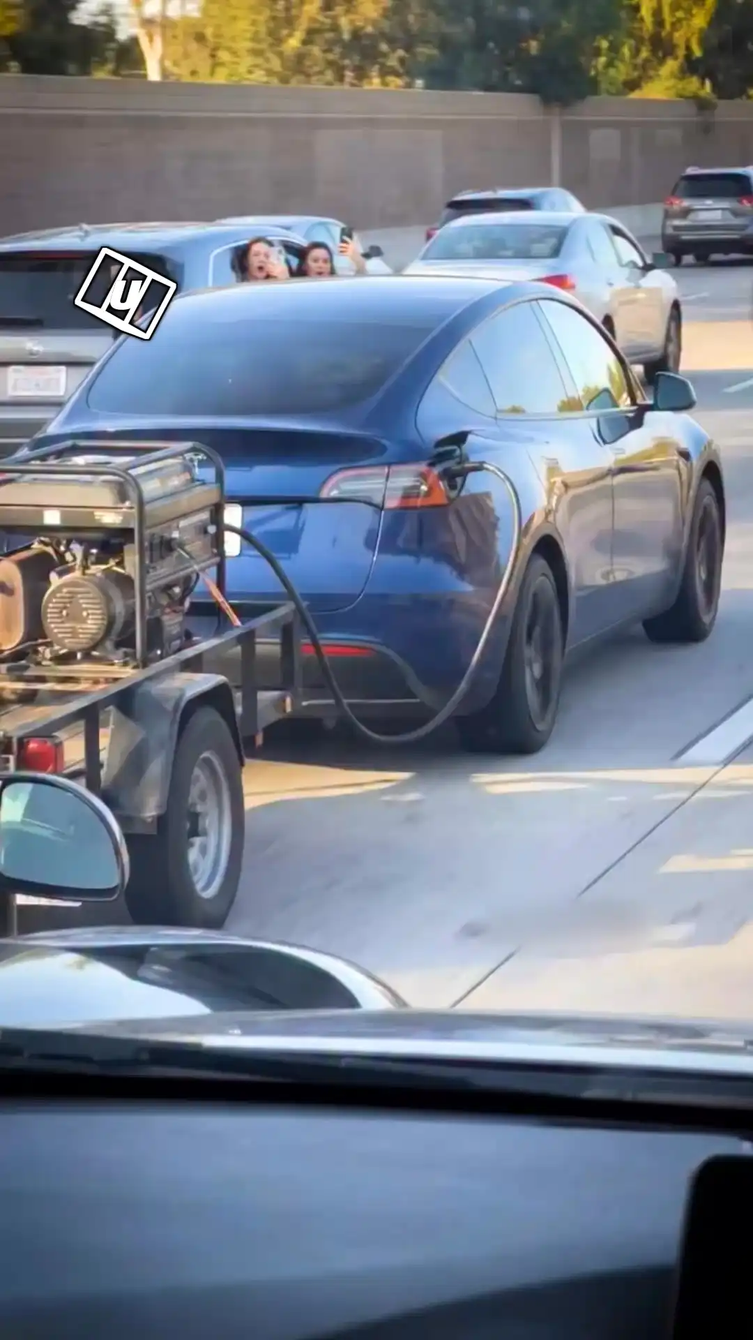 My bf drives like this in LA 💀