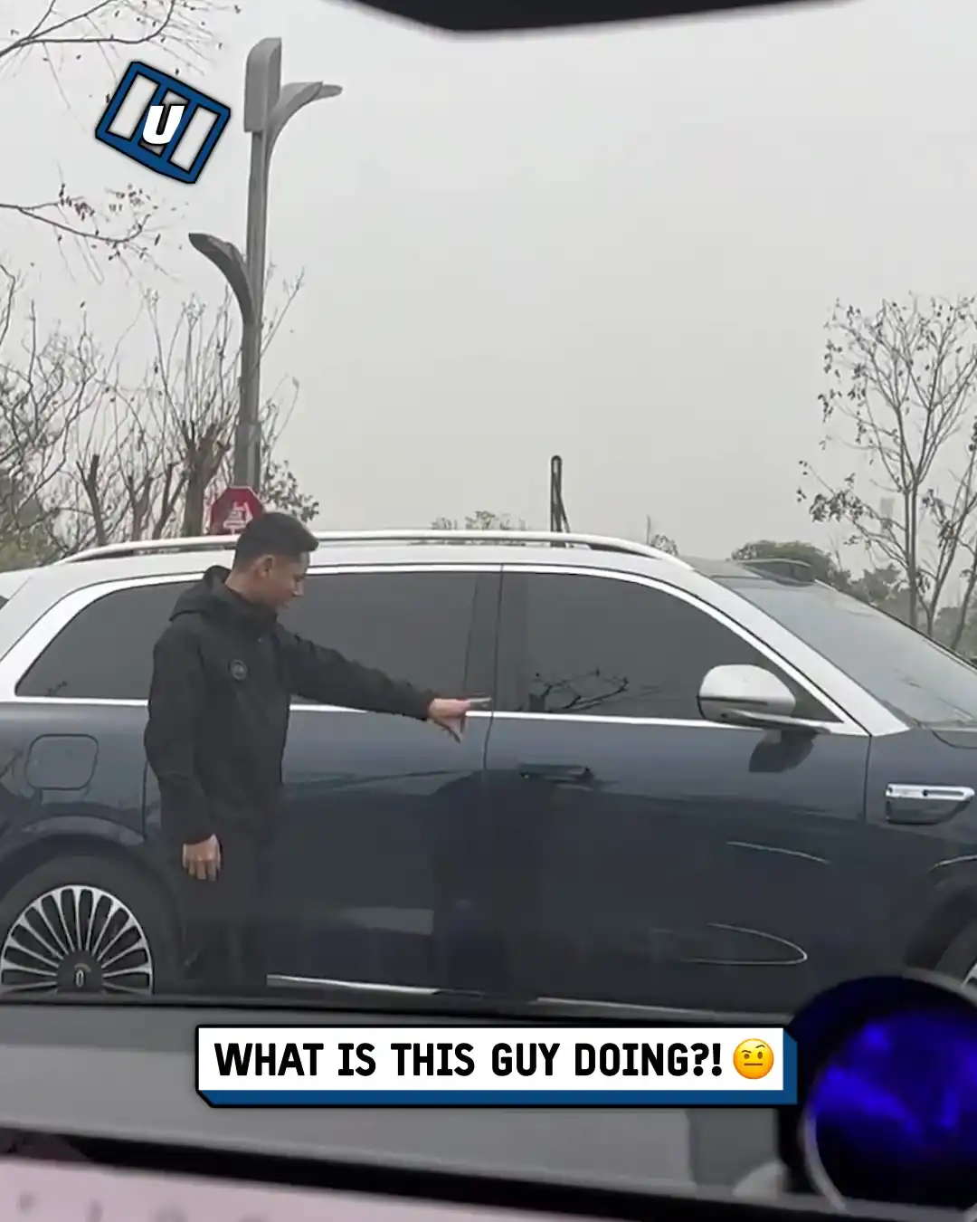 Struggling with handsfree car door 🚙🤣