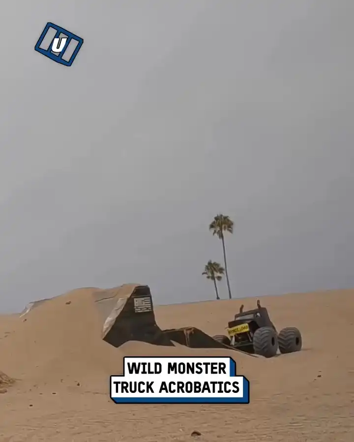Monster truck acrobatics 🤯🛞