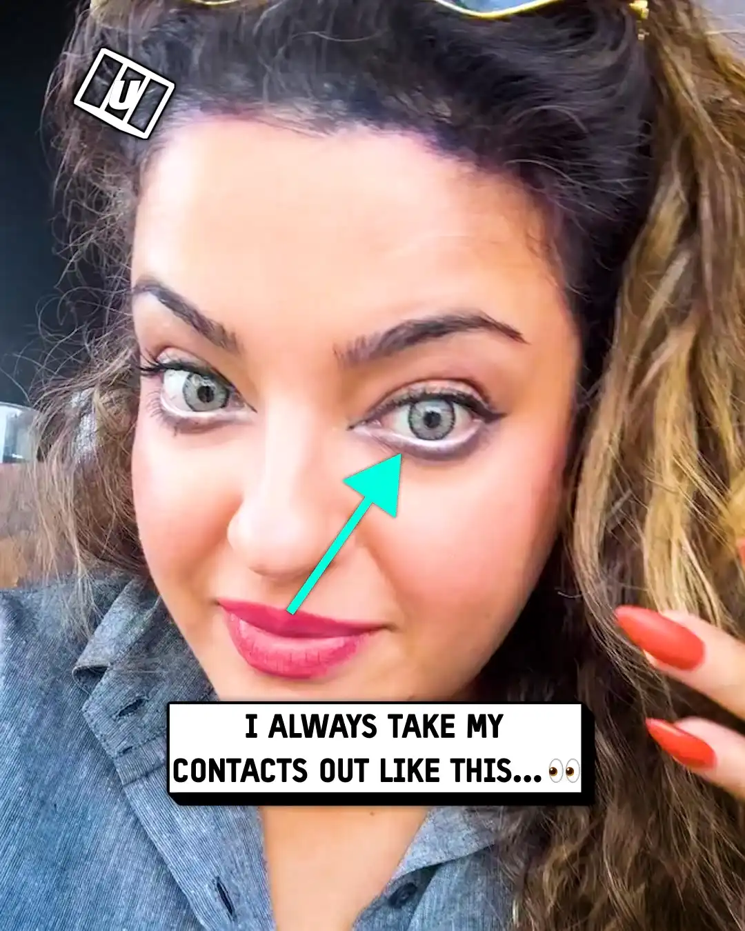 Hack to taking my contacts out 😳