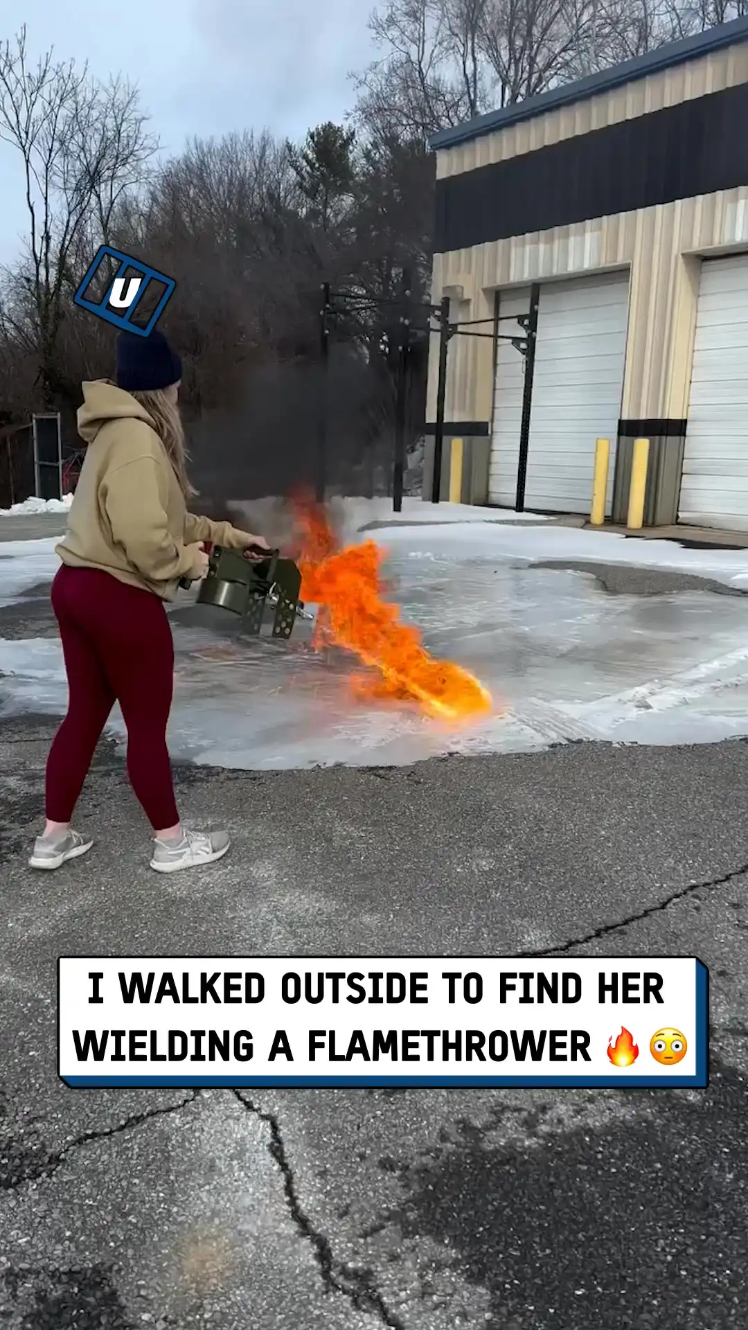 Flaming the icy drive down π₯Άπ₯