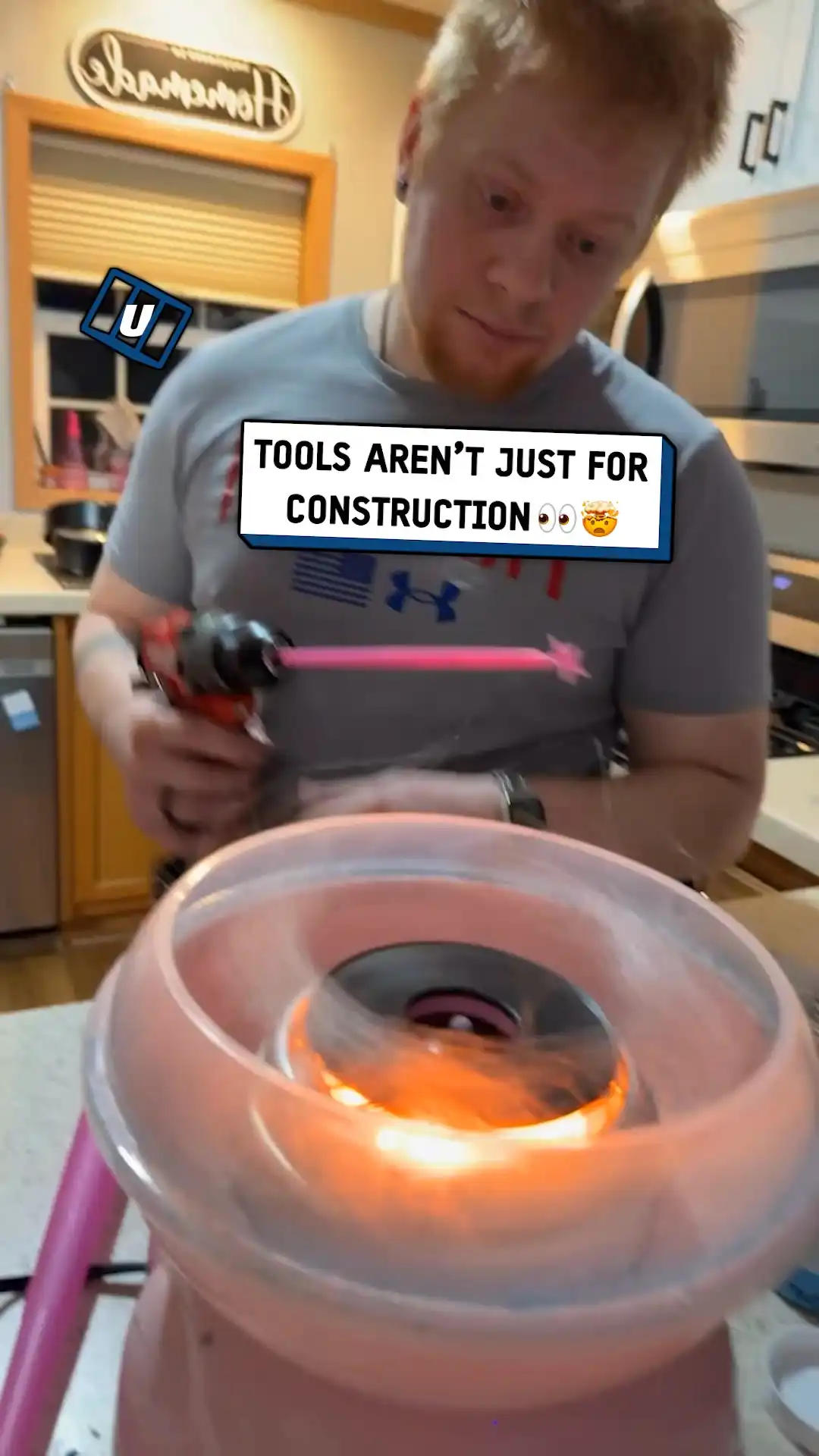 Drill makes cotton candy π€―π¬