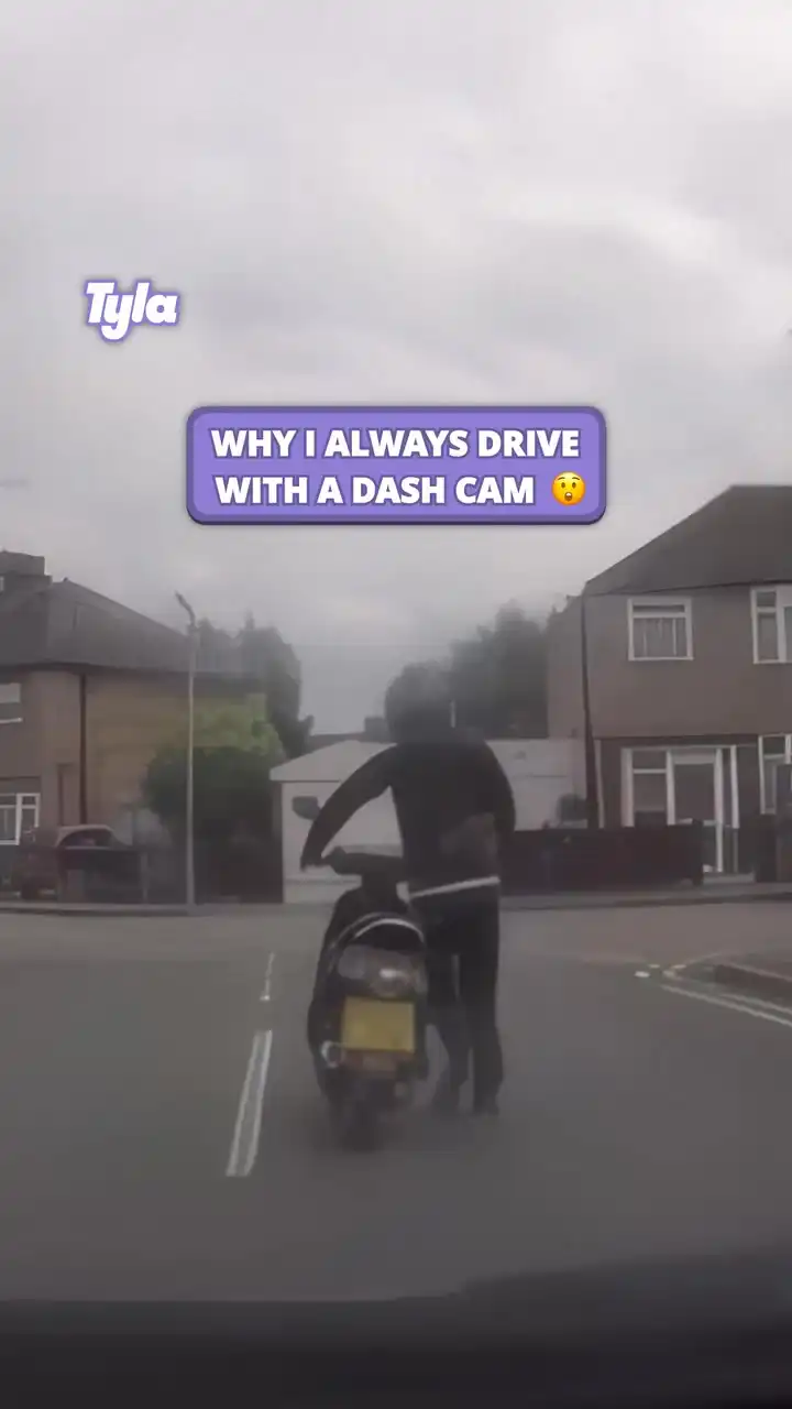 He chose the wrong car to mess with 😲