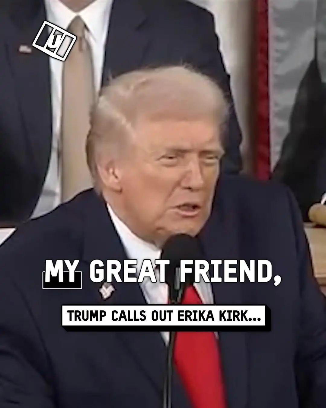 Erika Kirk honored by Trump at state address