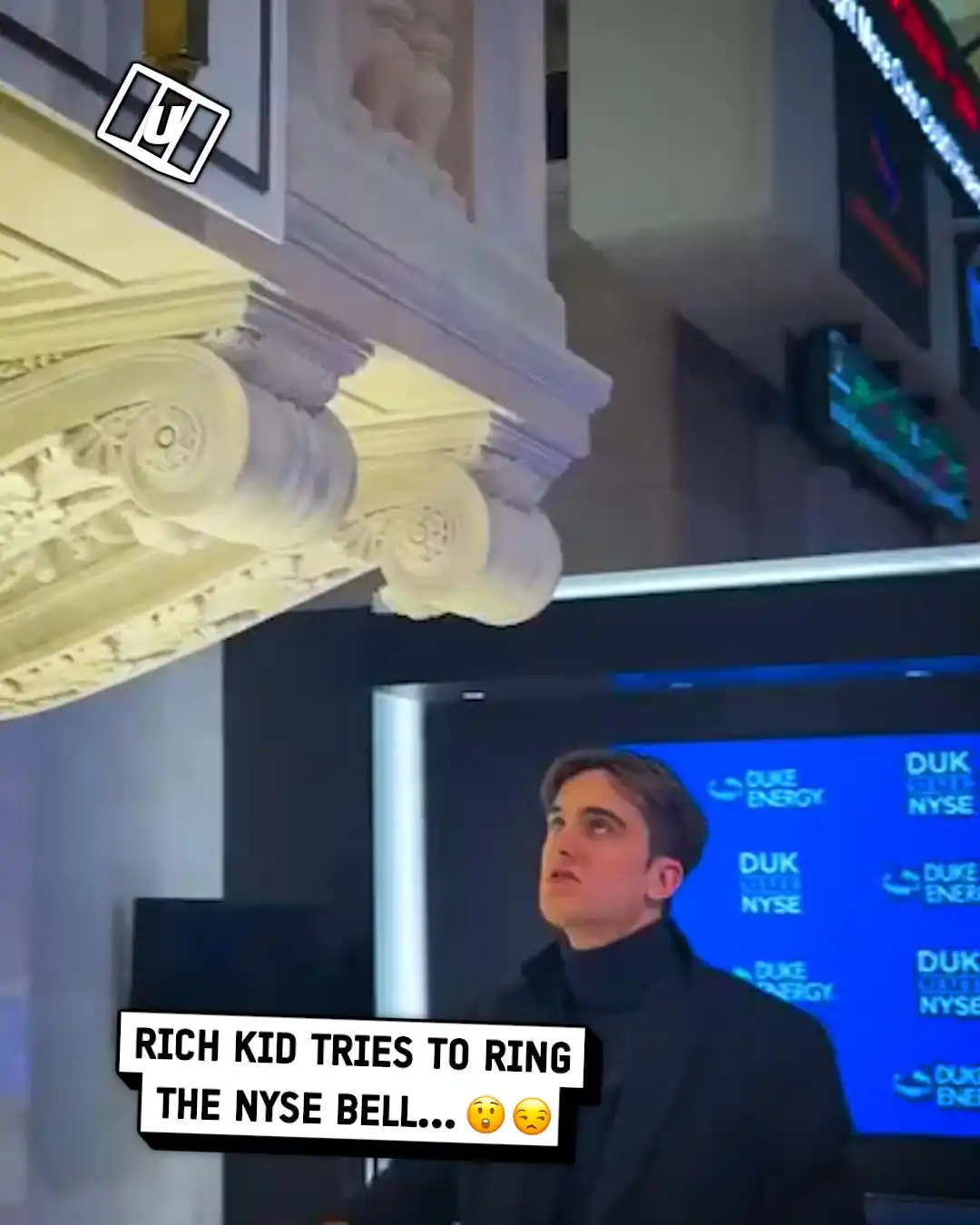 Rich kid tries to ring the NYSE bell