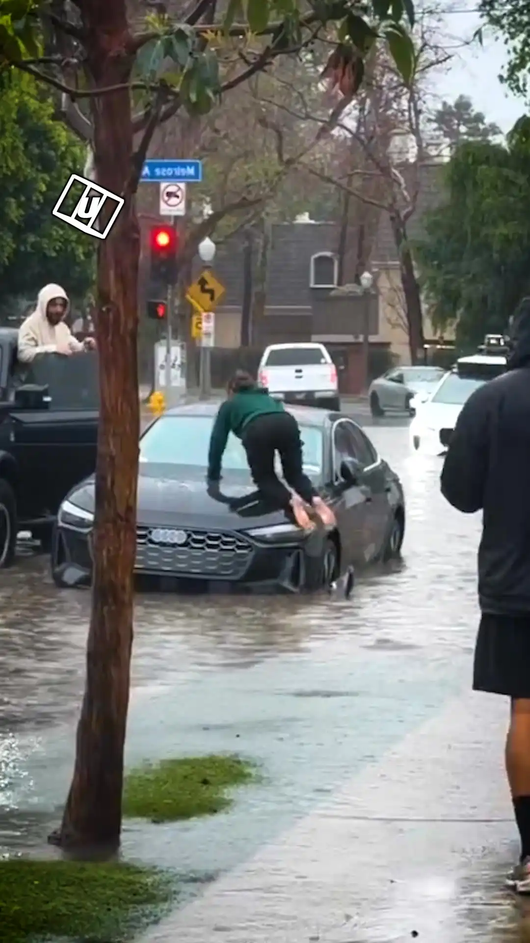 The street is flooding