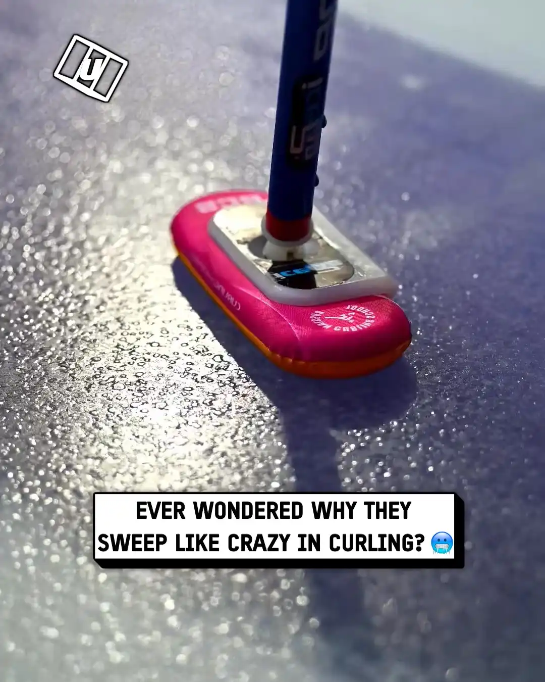 How a curling brush melts ice
