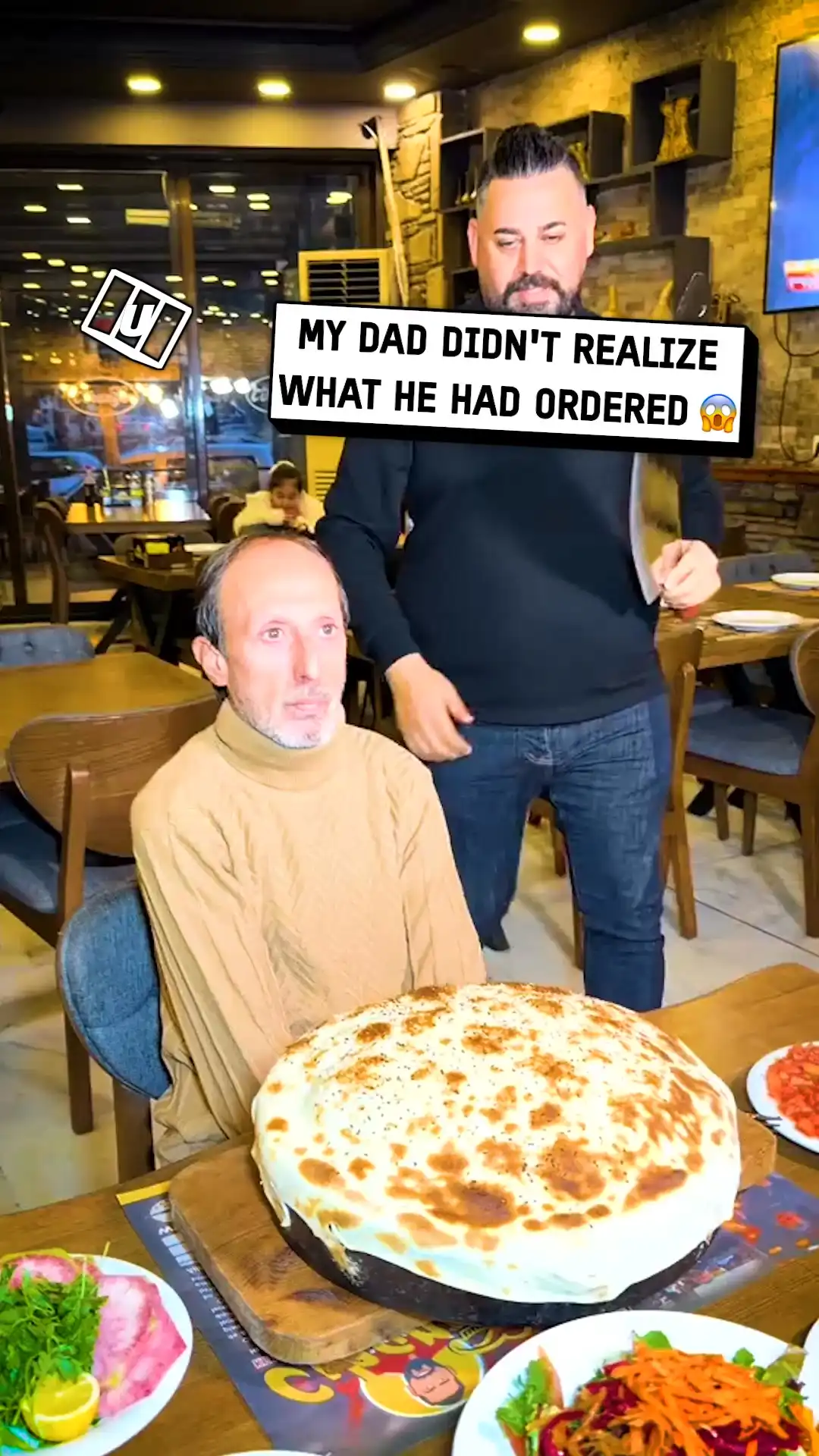 Getting out the giant meat sword