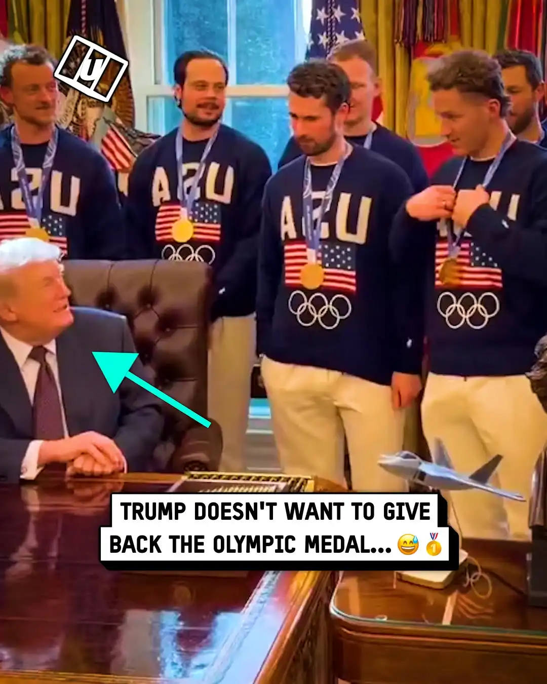 Trump doesn't return Olympic medal