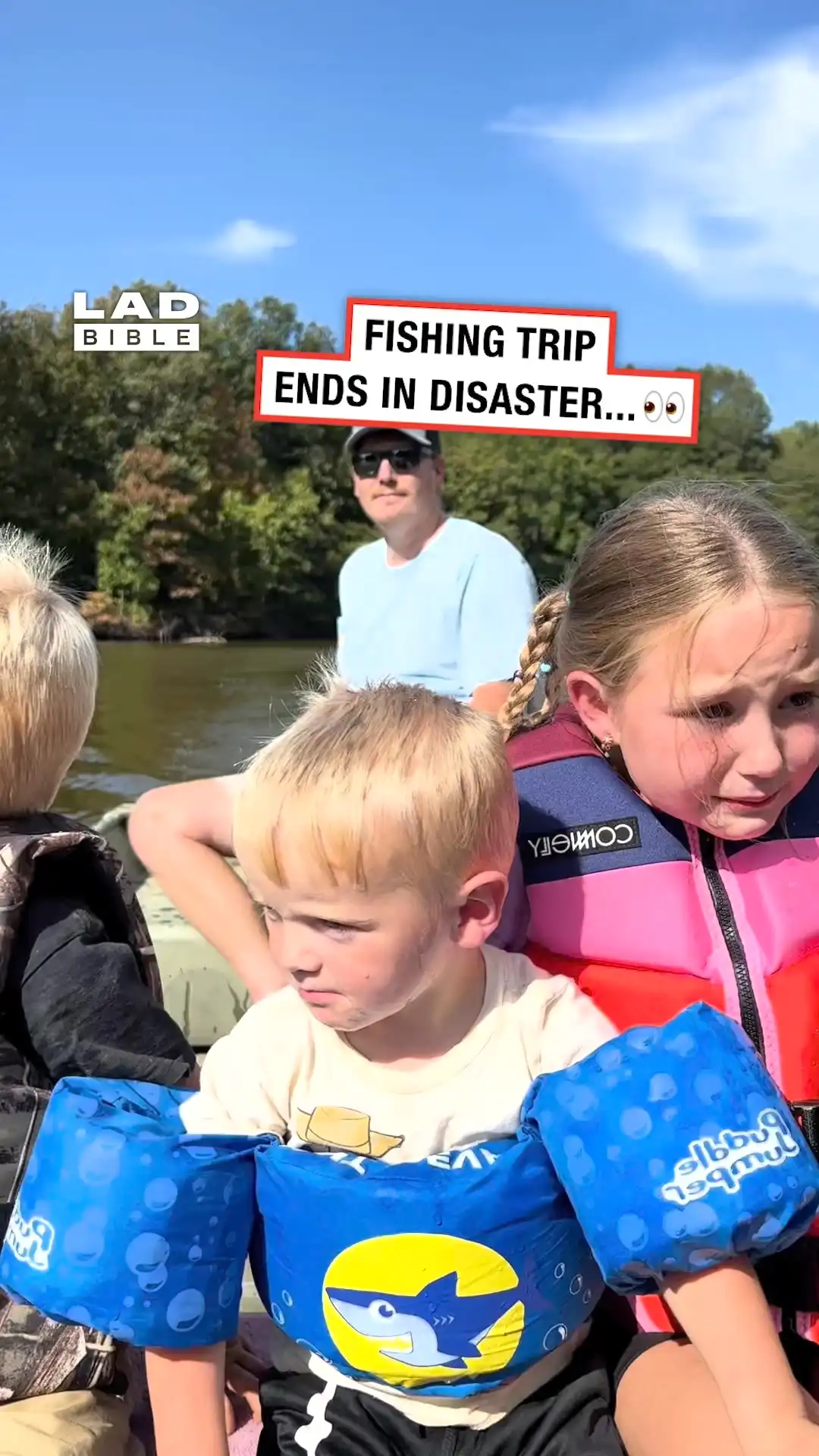 Fishing trip ended in disaster 😳😅