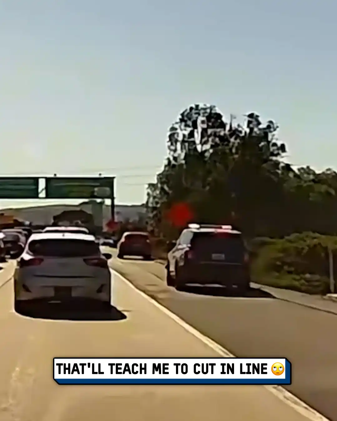 Line cutter gets instant karma π¨π€£