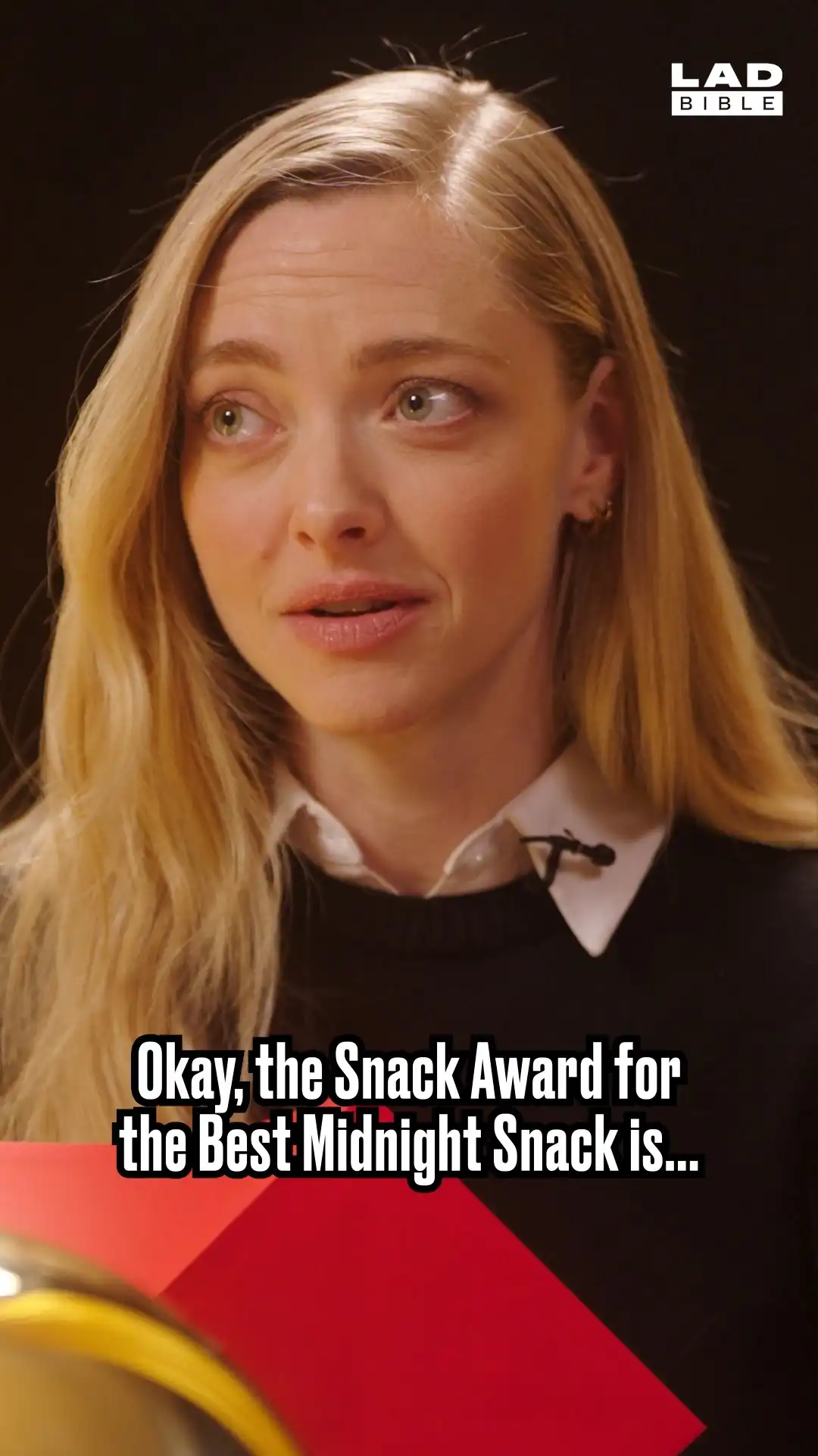 Amanda Seyfried eats parmesan at midnight