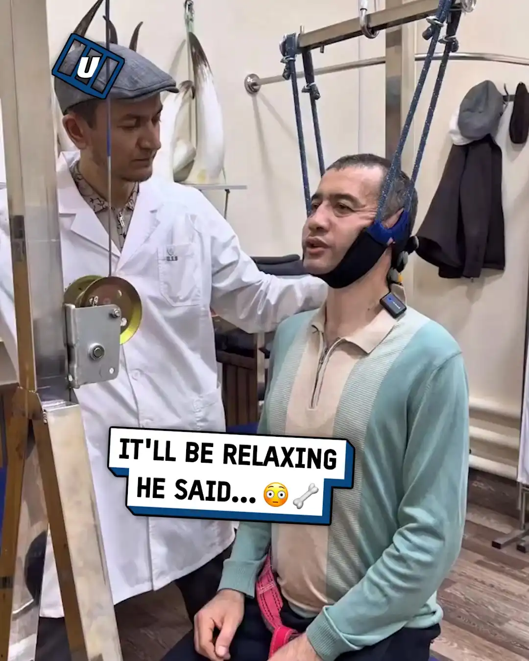 Medieval chiropractor machine 😳😅