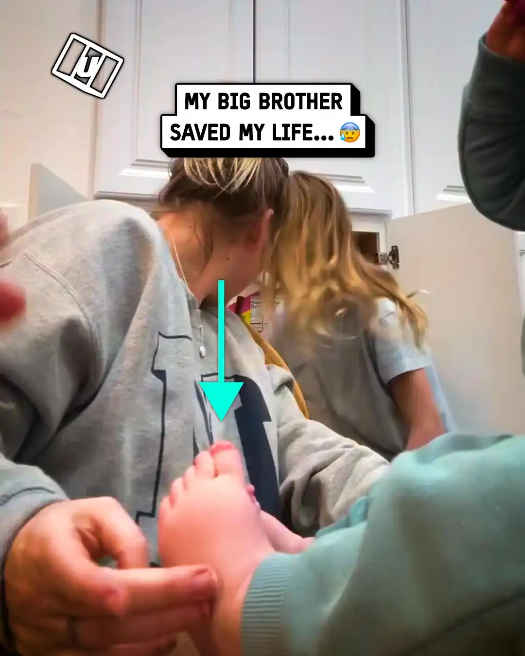 Big brother's instinct helps sibling