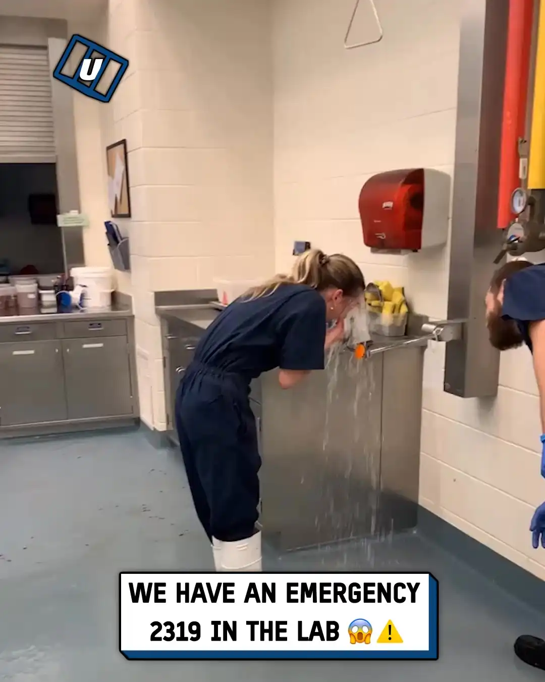 Using the eye wash station for the first time β οΈπ