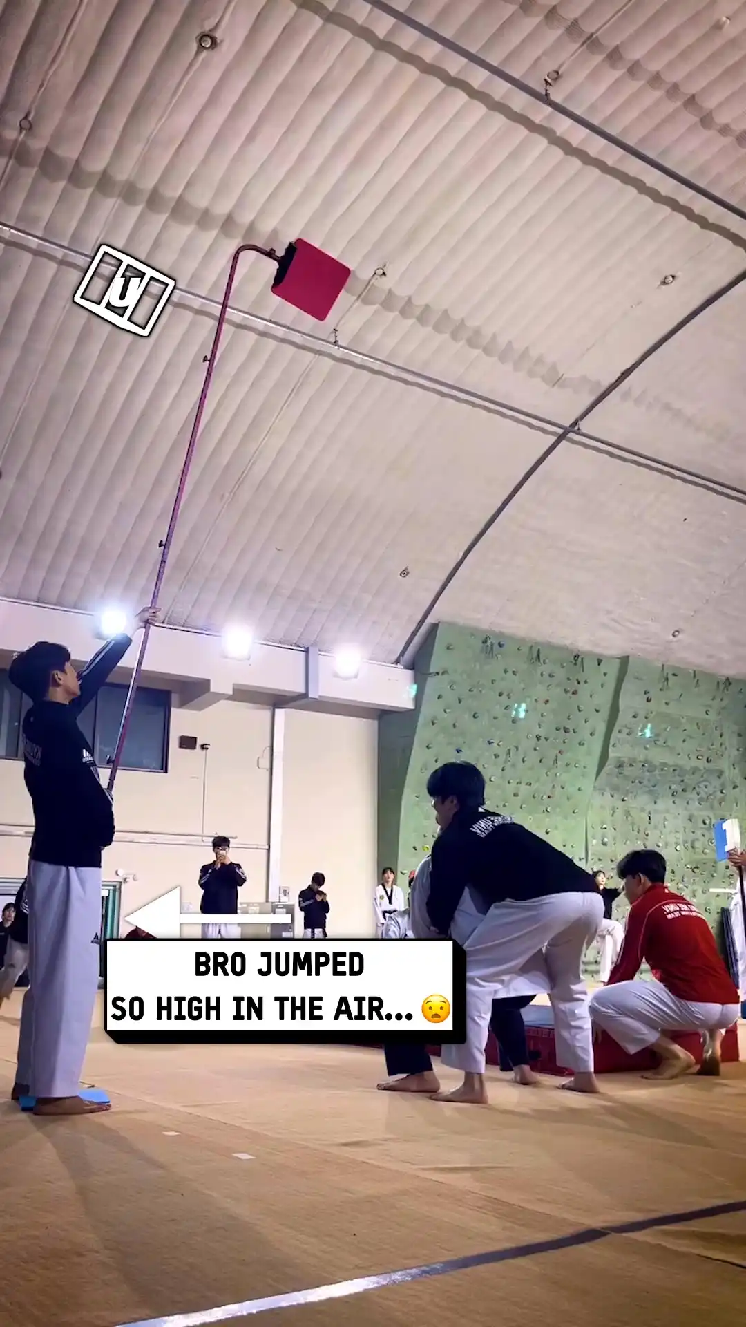 Crazy taekwondo high jump 😳💥