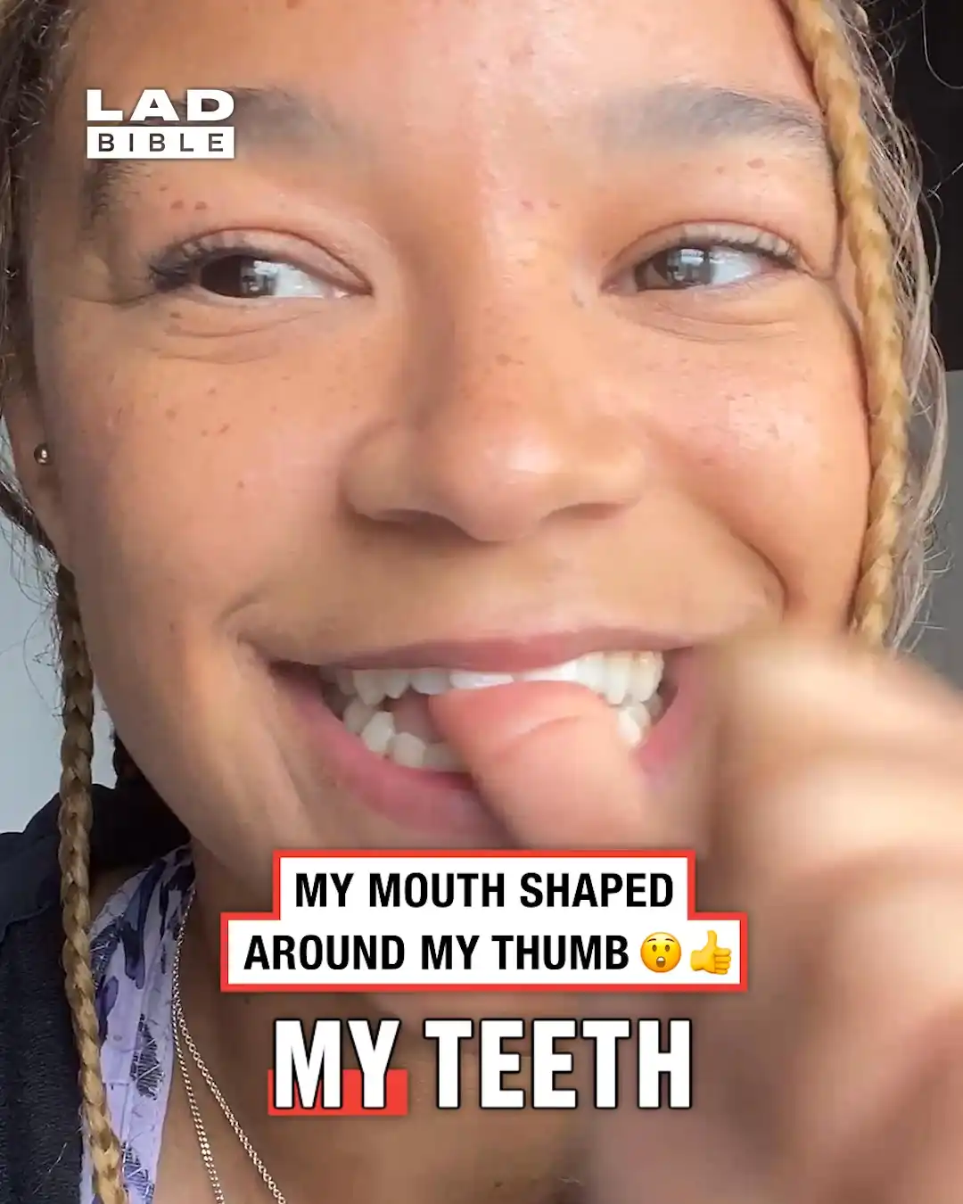 My mouth shaped around my thumb ππ