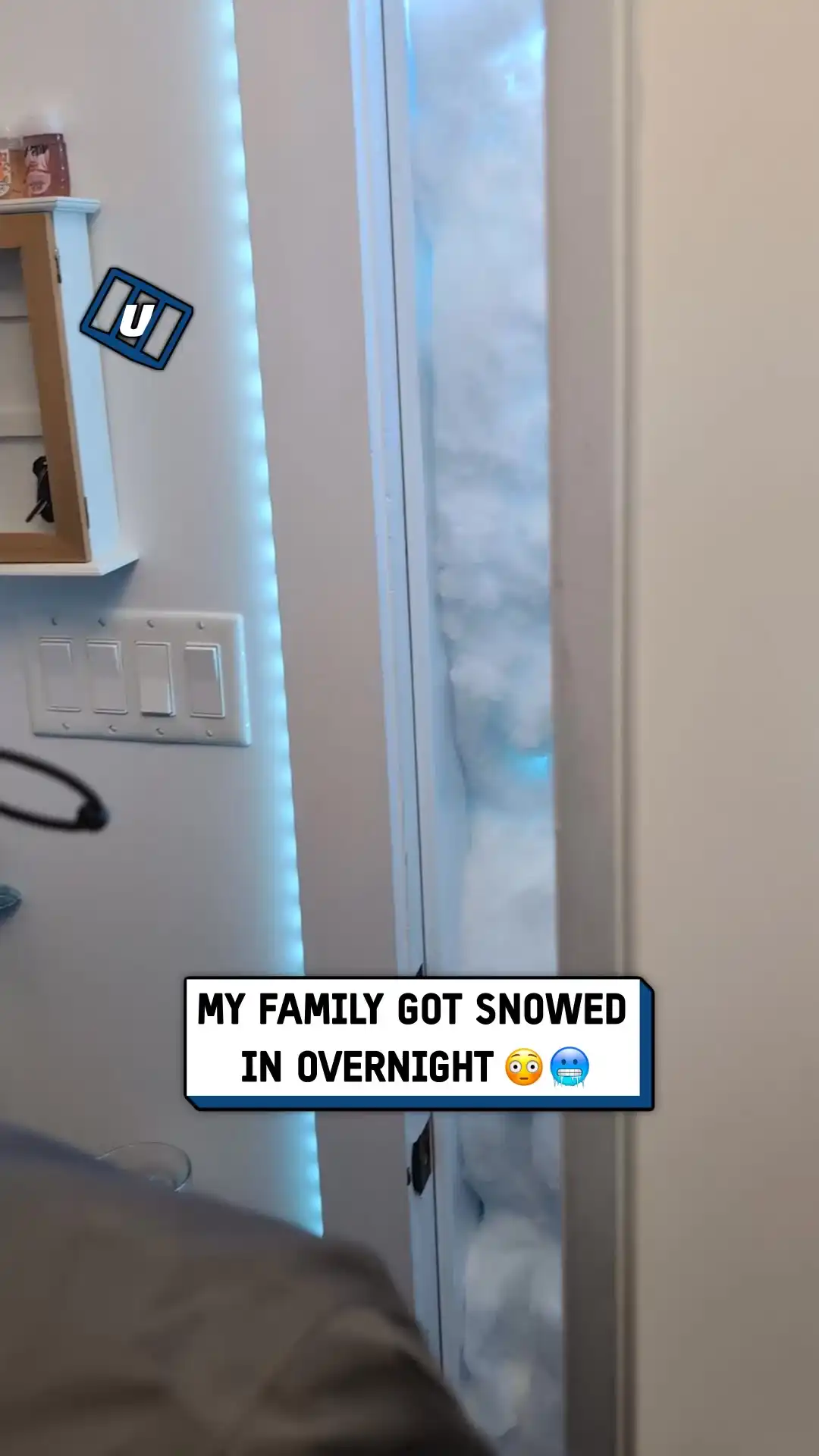Trapped inside by snow 🌨️😱