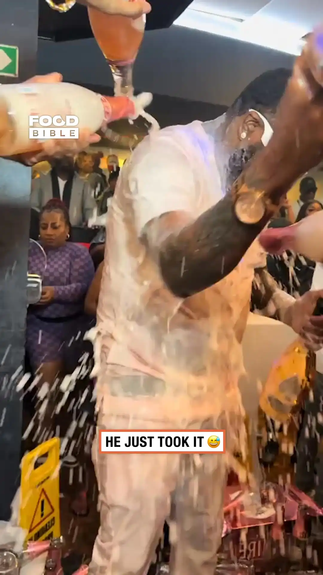 Showered in champagne 🍾