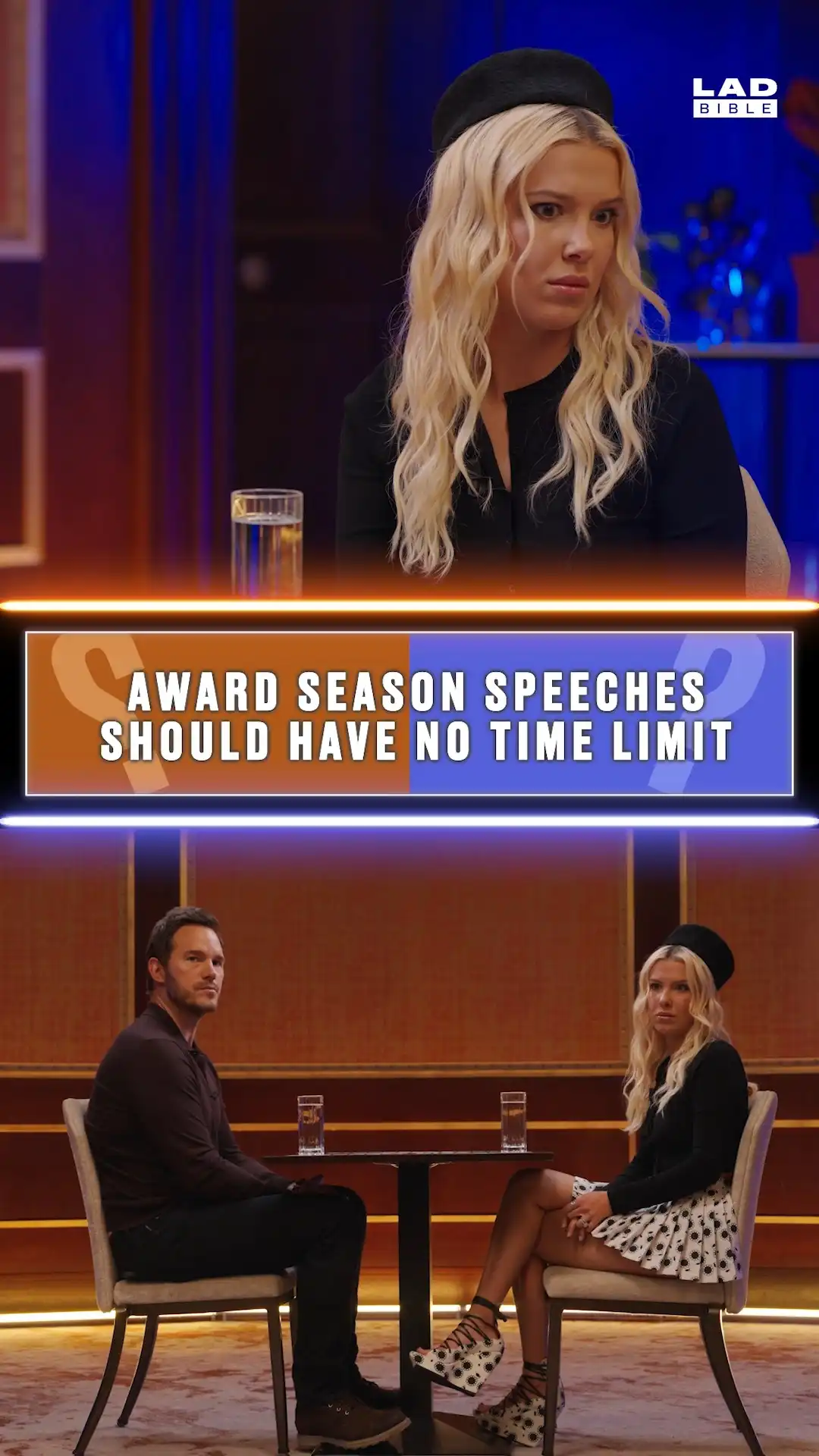 Millie Bobby Brown and Chris Pratt debate award speeches