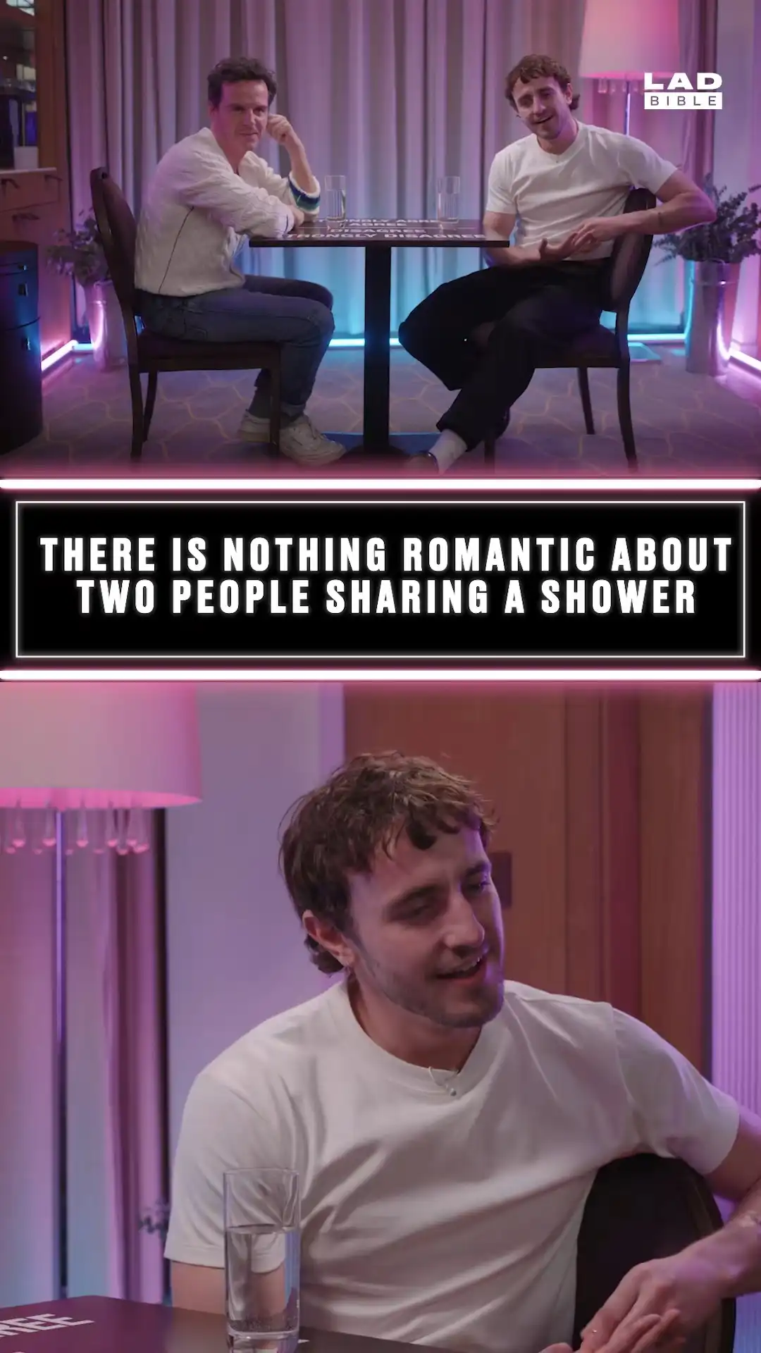 Paul Mescal & Andrew Scott discuss people sharing showers,