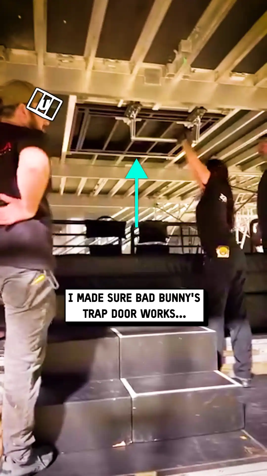 Testing Bad Bunny's trap door 👀