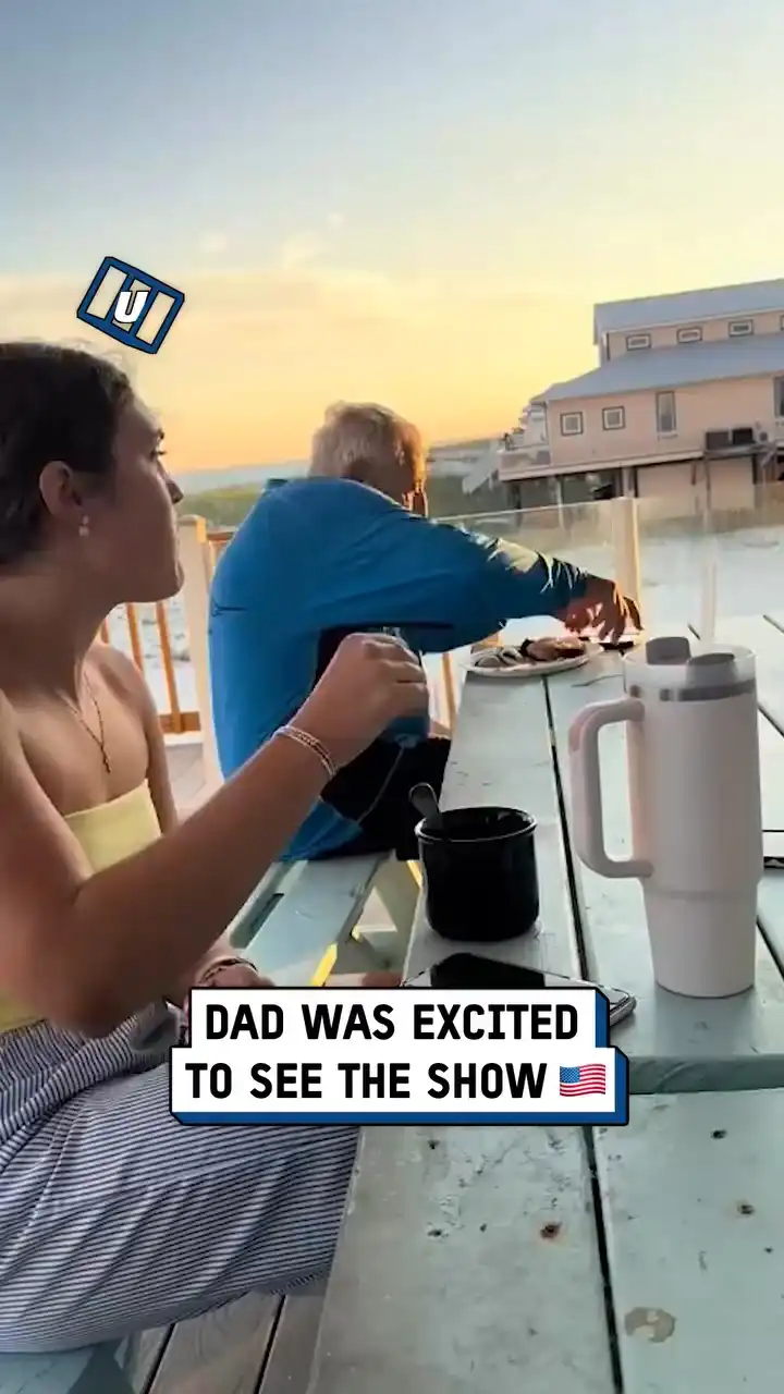 Grandpa jumps to see blue angel jets 🛩️🥹