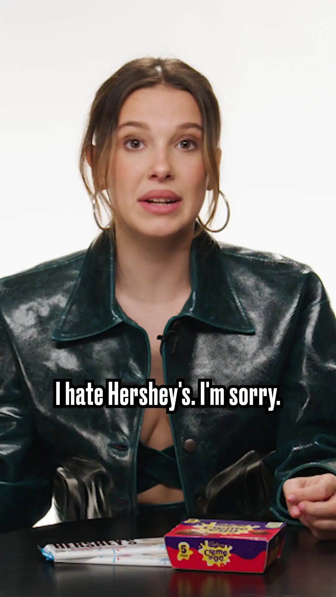 Millie Bobby Brown compares US and UK chocolate