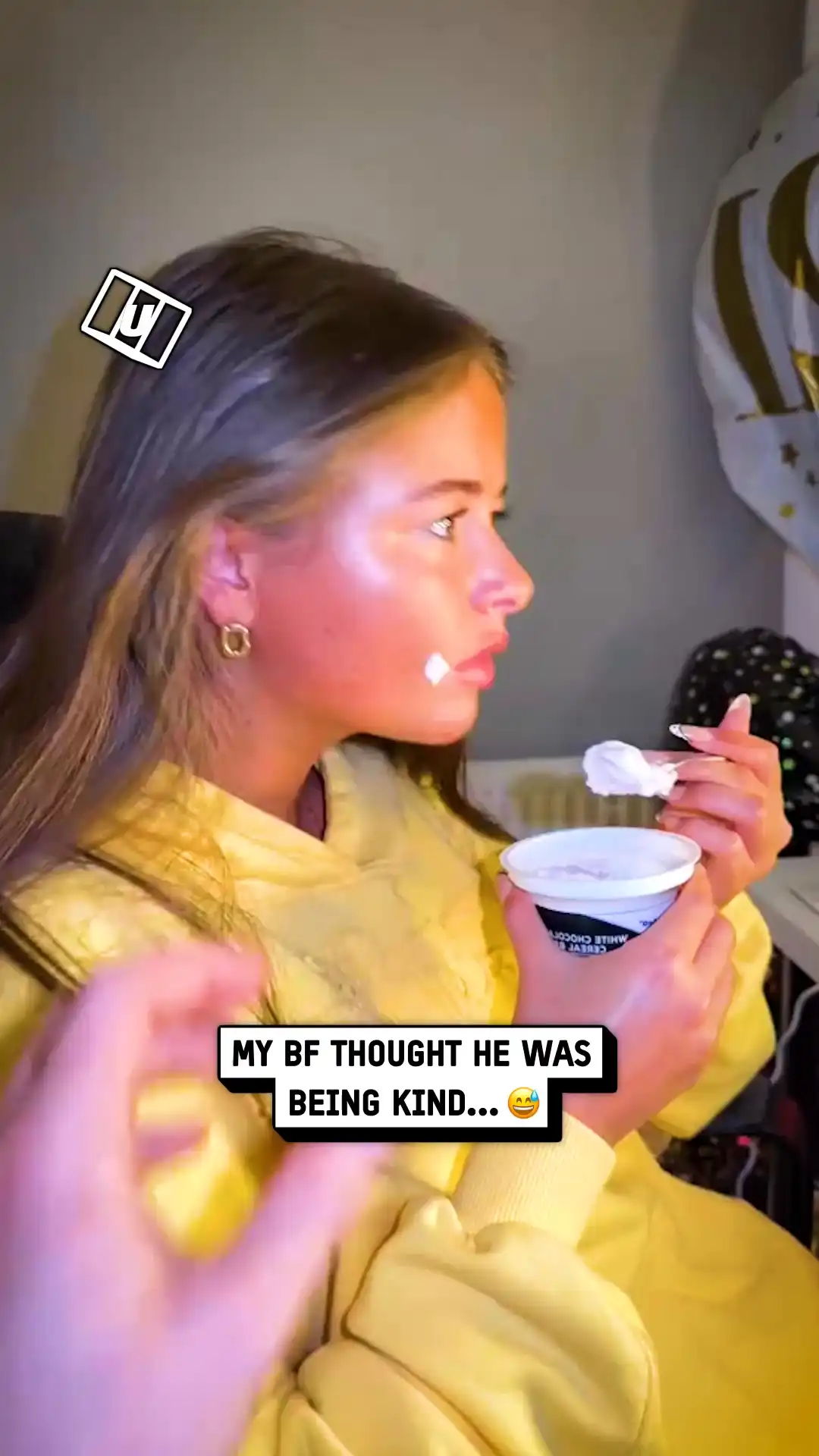 My bf regrets getting this close 💀