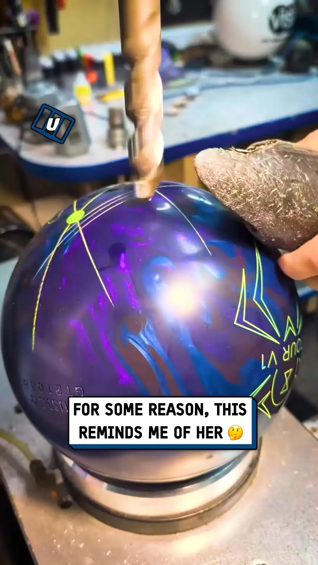 Bowling hole drilling 🎳🤯