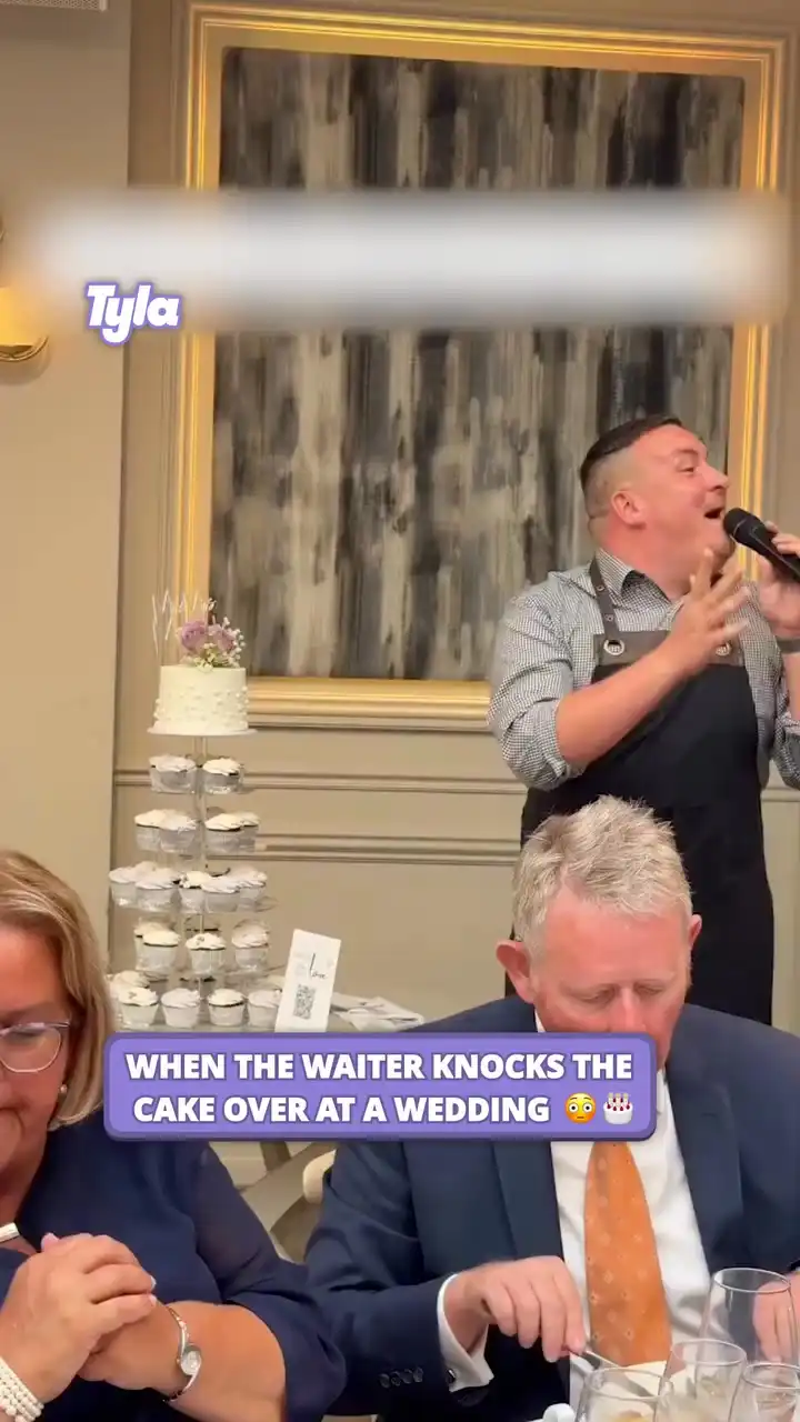 Her wedding cake was ruined 😲