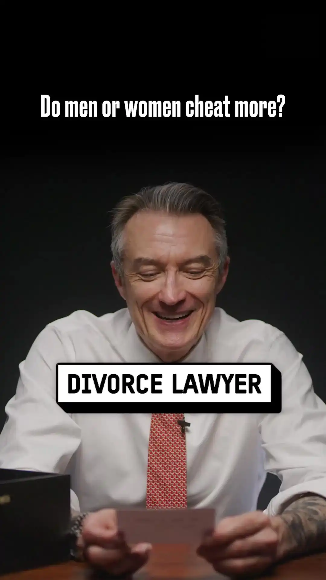 Divorce lawyer on whether men or women cheat more