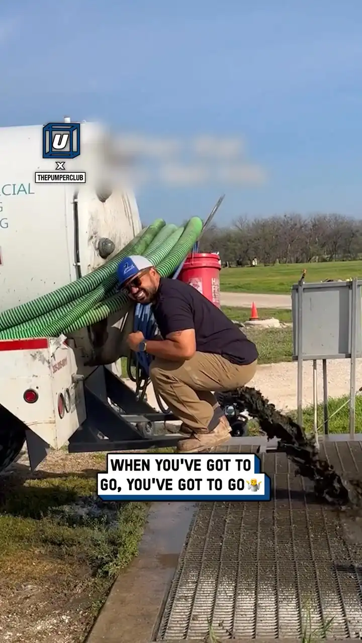 Sometimes you just gotta drain the ol' septic tank 🤣😅