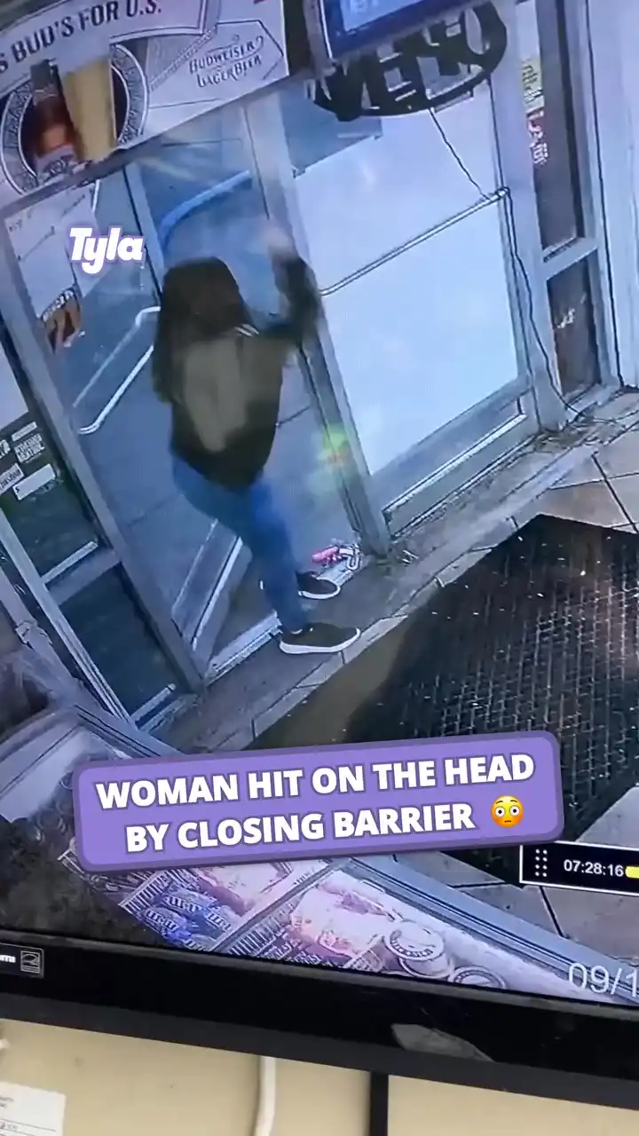 That closing barrier chose violence that day 😳