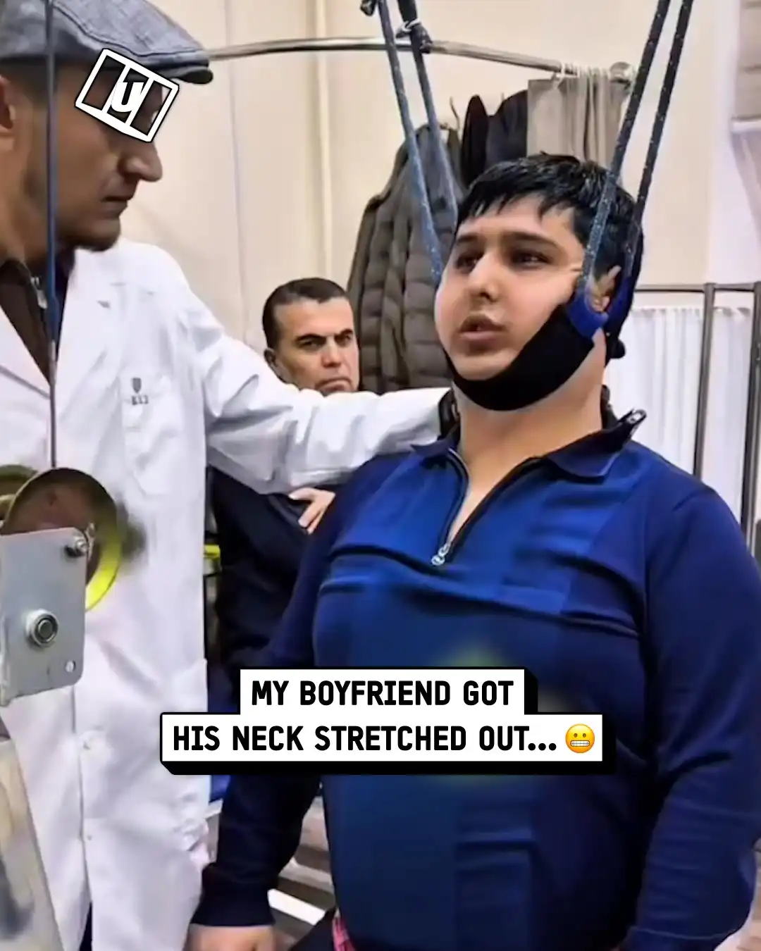 Getting my neck stretched out 😳