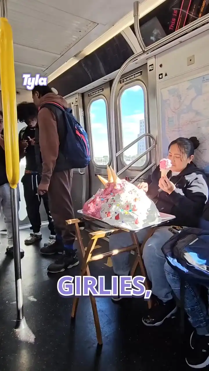 Only on the subway 😂😋 #fblifestyle