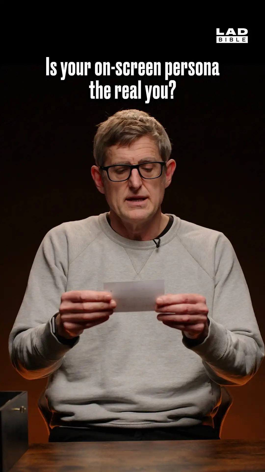 Louis Theroux talks about his on-screen persona