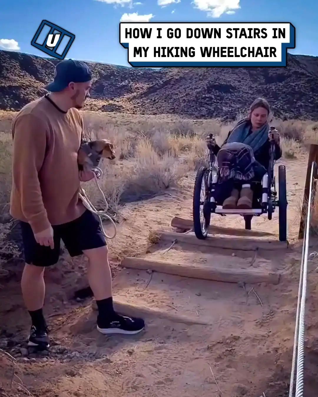 Hiking wheelchair 🦼😲