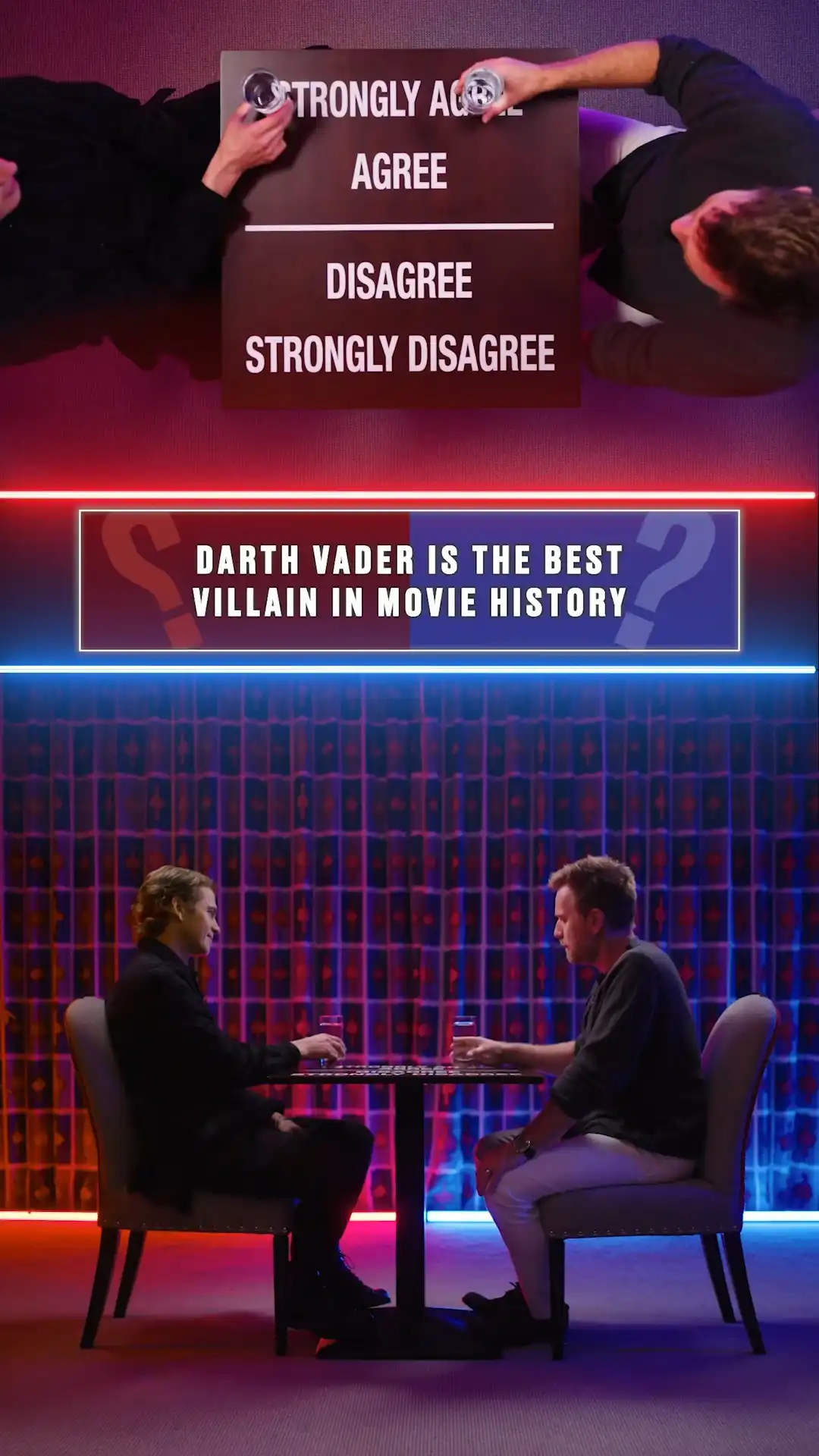 Ewan Mcgregor & Hayden Christiensen play Agree To Disagree